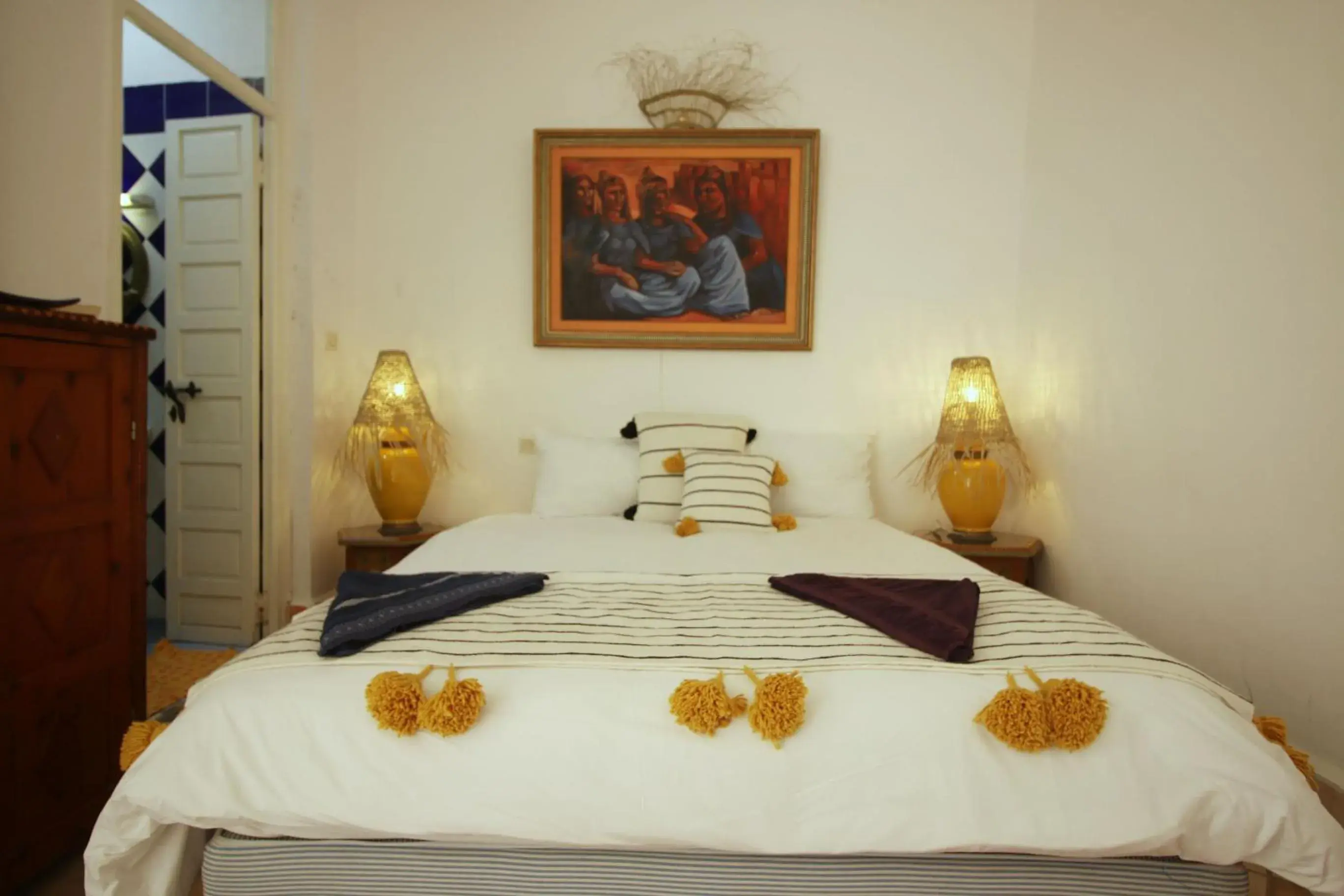 View (from property/room), Bed in Riad Dar Zayna View (from property/room), Bed in Riad Dar Zayna