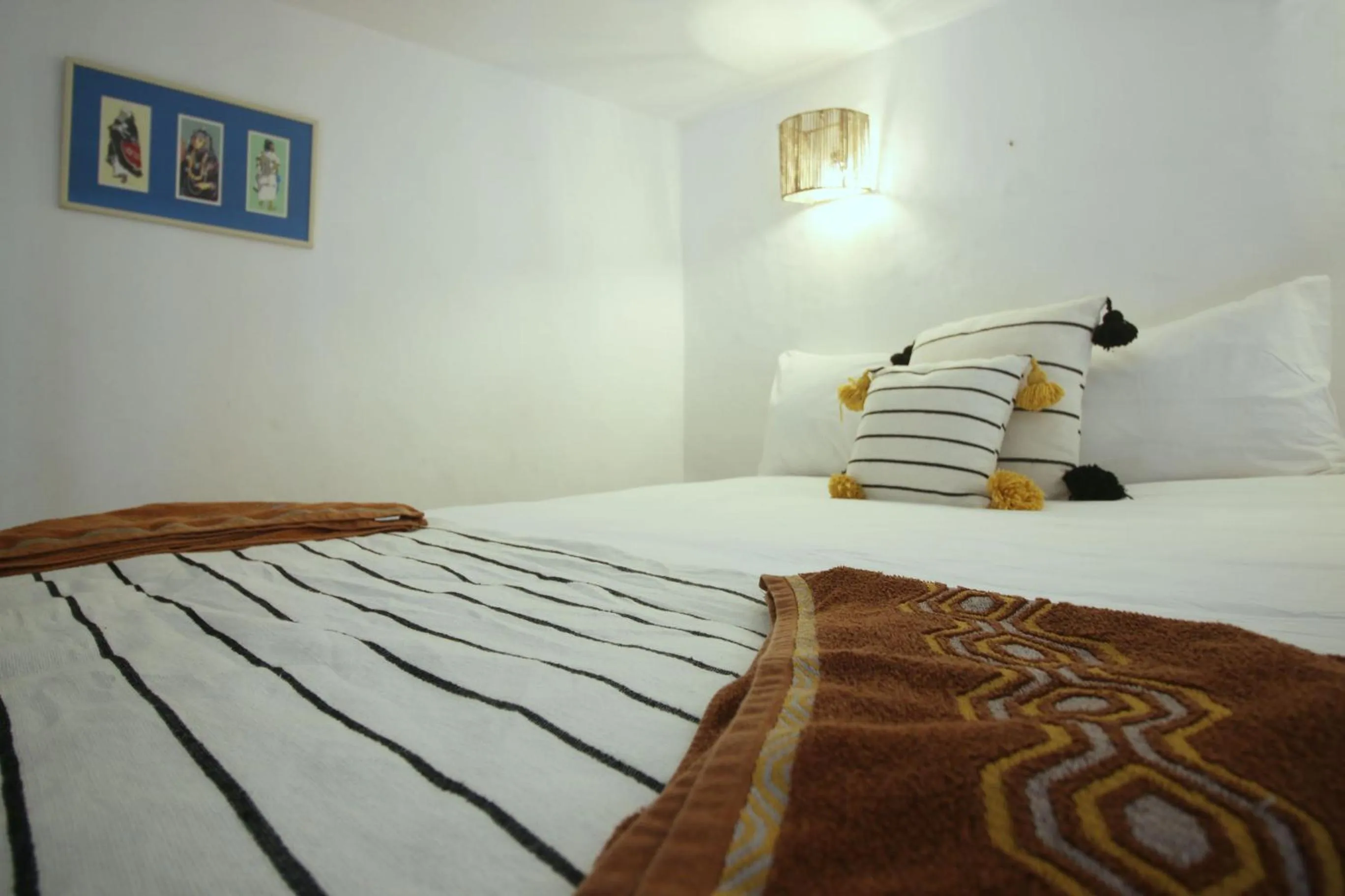 Decorative detail, Bed in Riad Dar Zayna