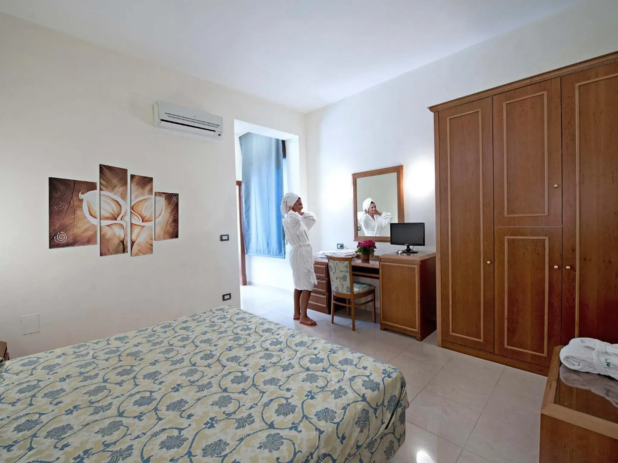 Bed in Albergo Terme Forlenza Bed in Albergo Terme Forlenza