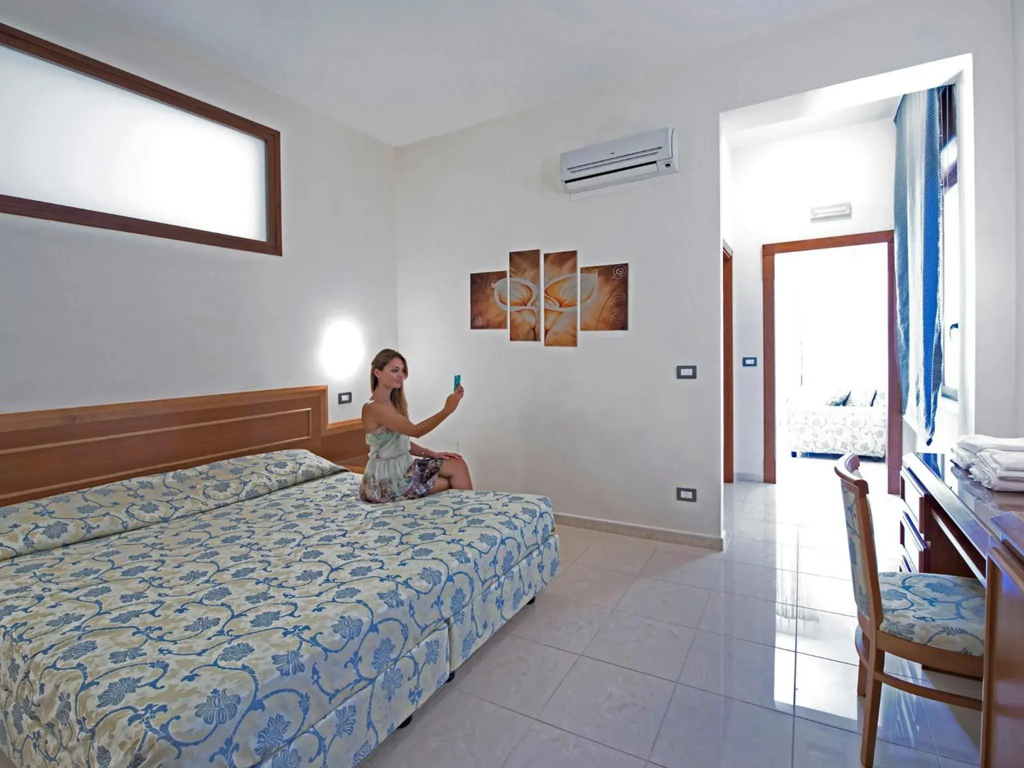 Bed in Albergo Terme Forlenza Bed in Albergo Terme Forlenza