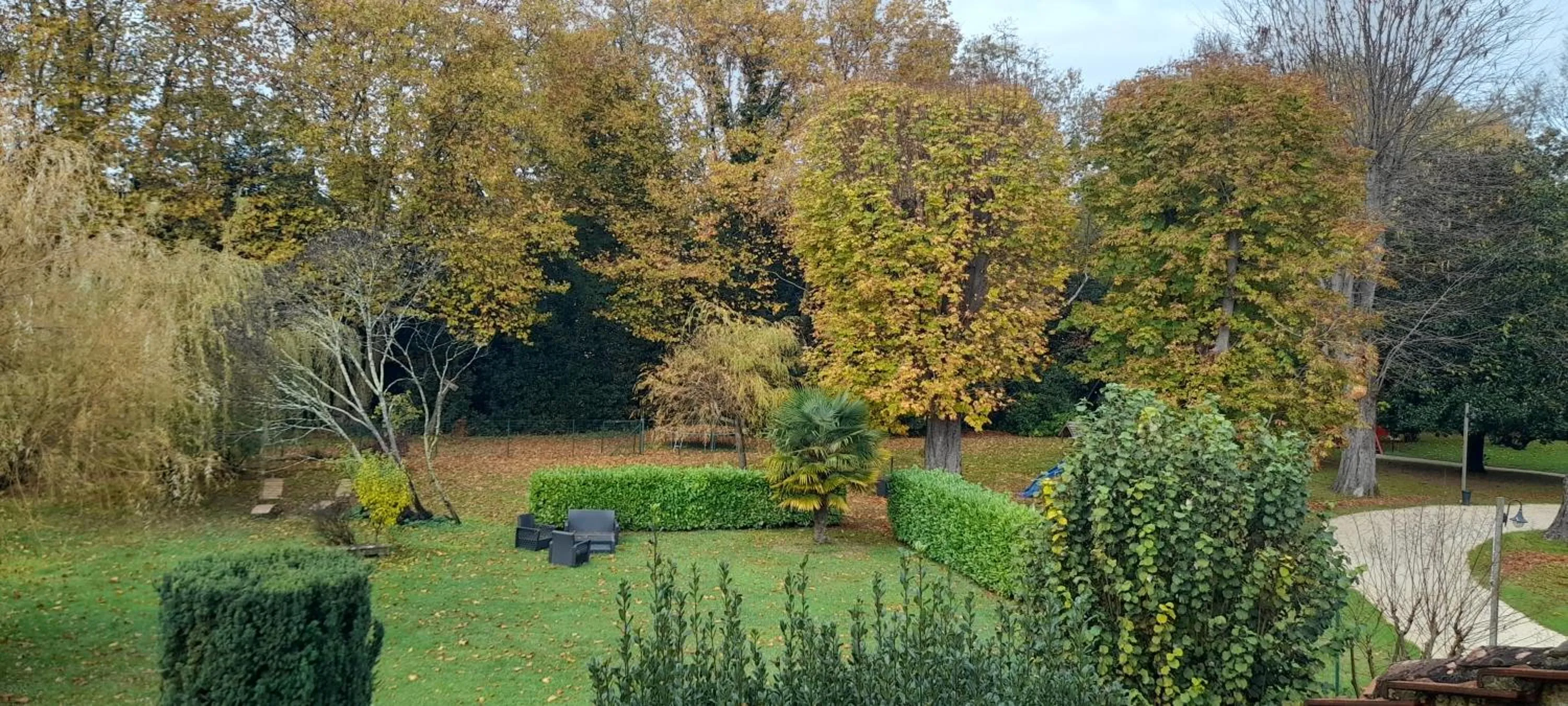 Garden view in Hôtel Quai des Pontis