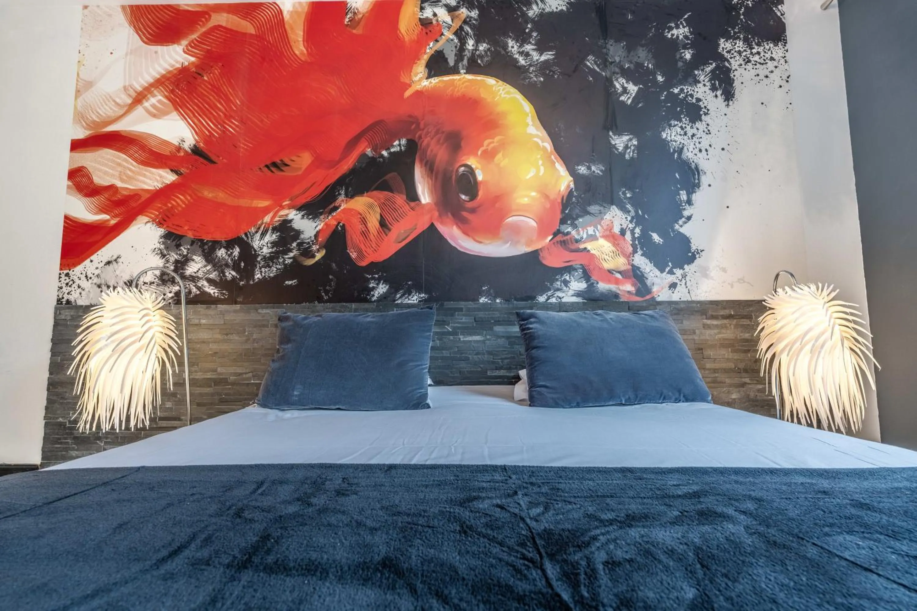 Bed in Hôtel Quai des Pontis