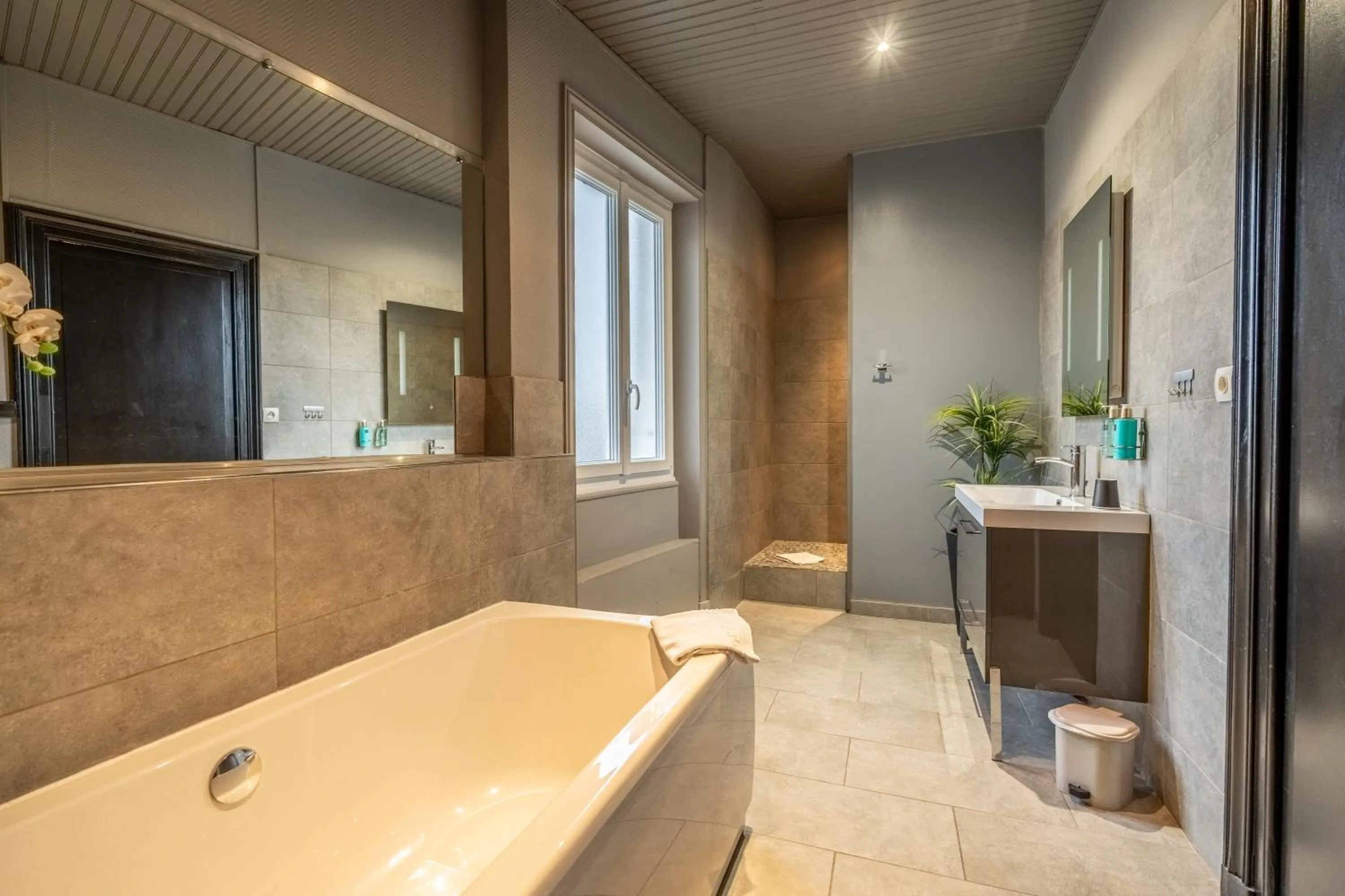 Shower in Hôtel Quai des Pontis