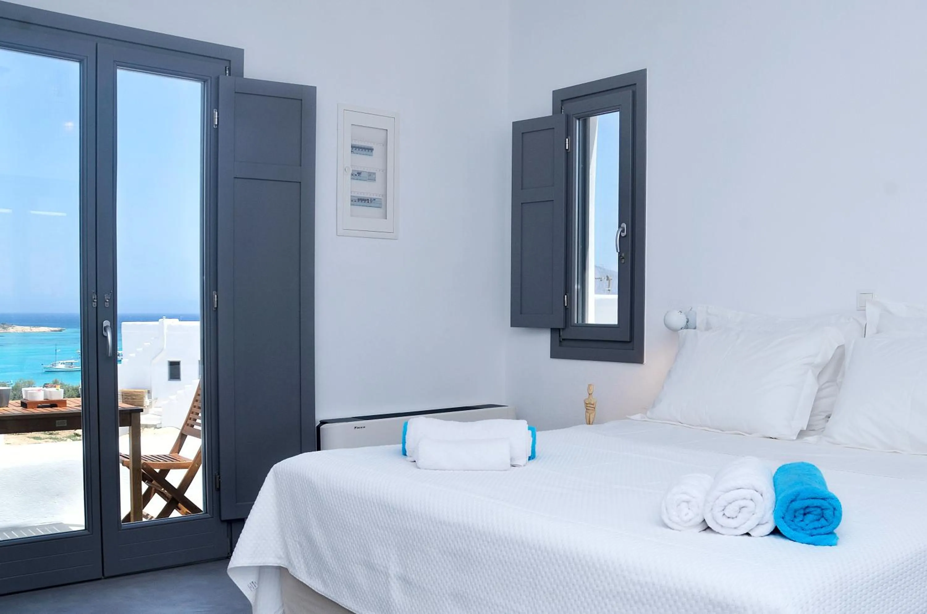 Bedroom, Bed in Ionathan Koufonisia Suites