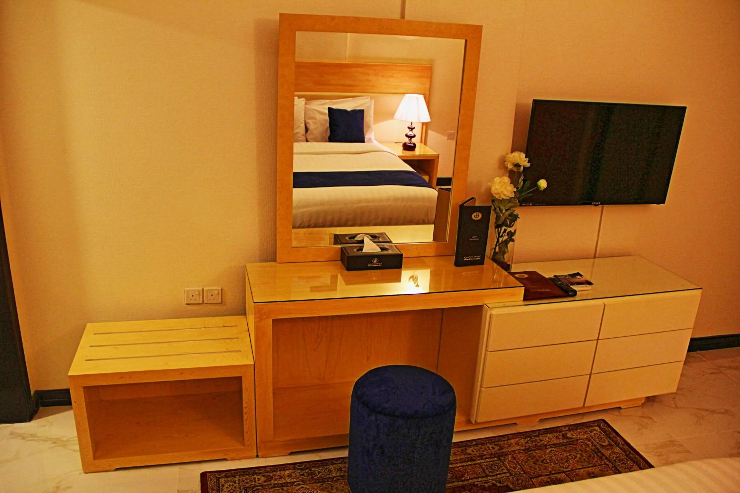 Decorative detail, Bed in Bahrain International Hotel