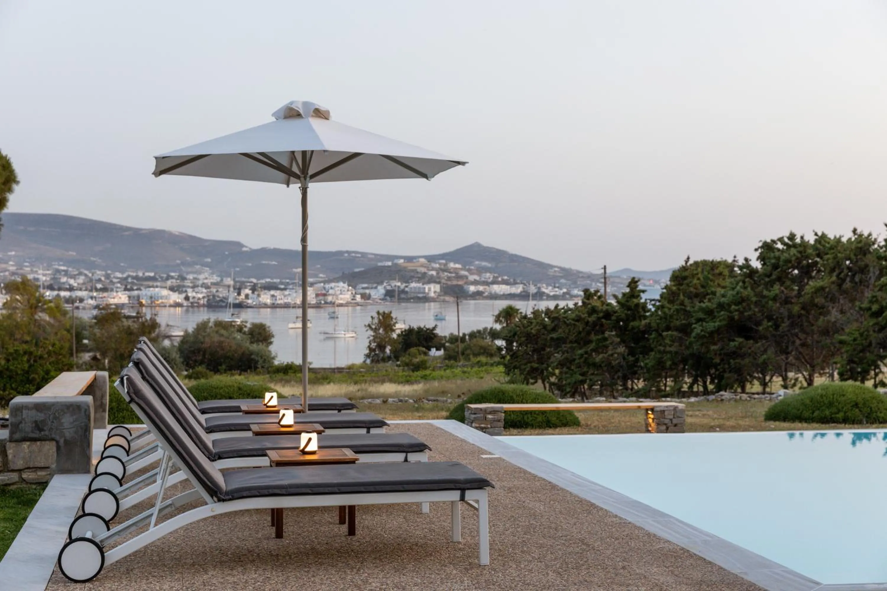 Pool view in Roses Beach