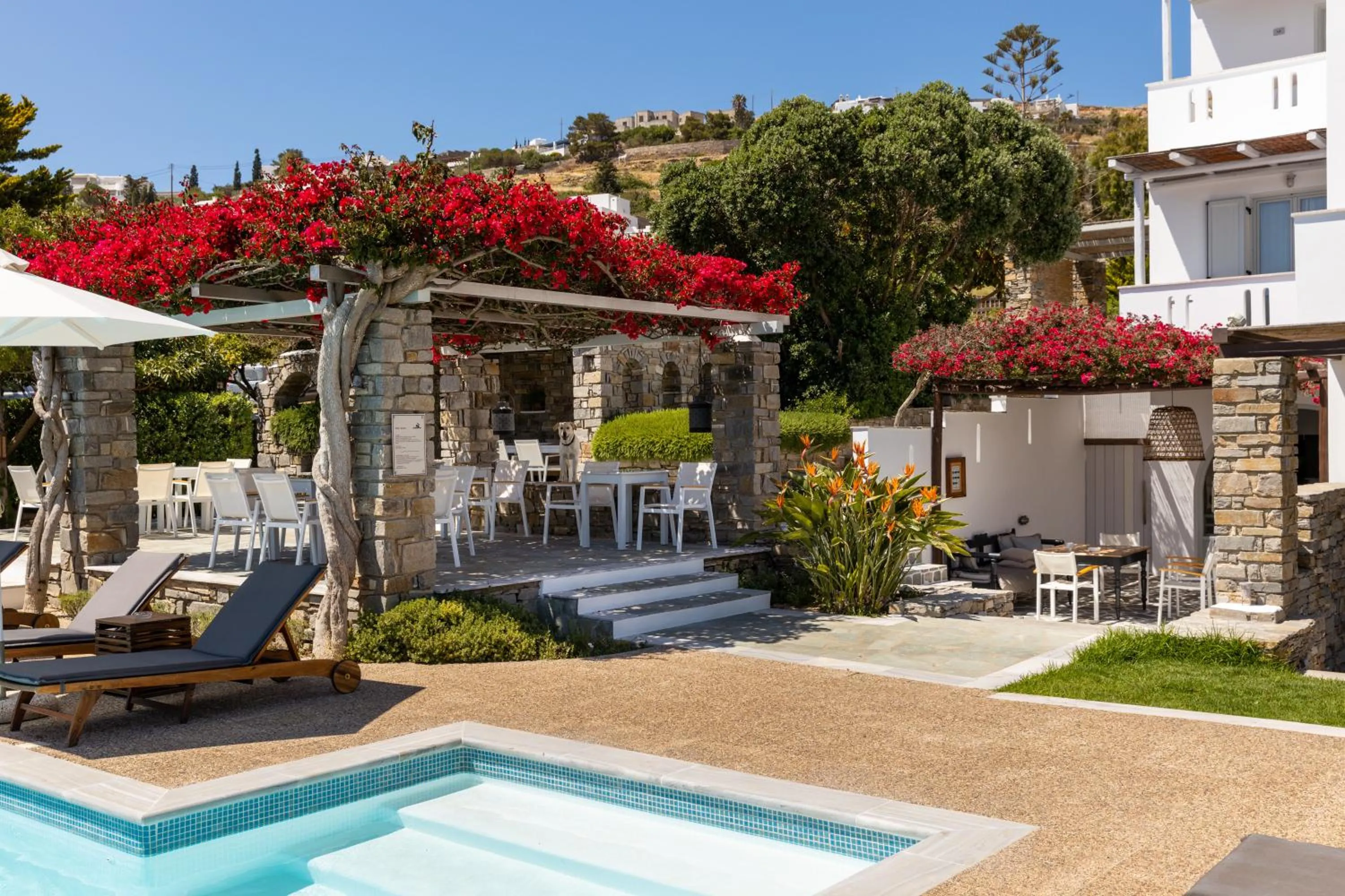 Patio in Roses Beach