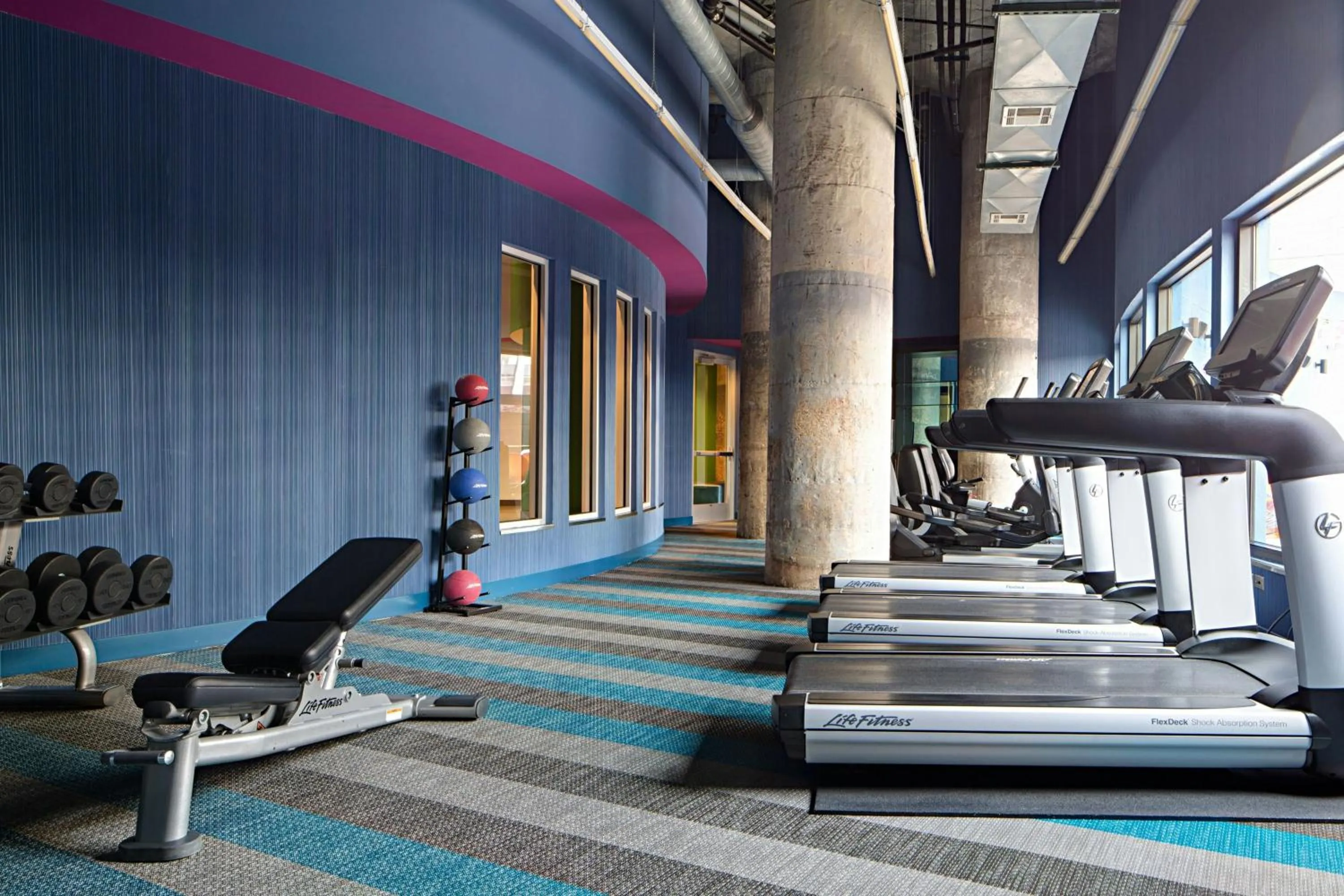 Fitness centre/facilities in Aloft Dallas Downtown