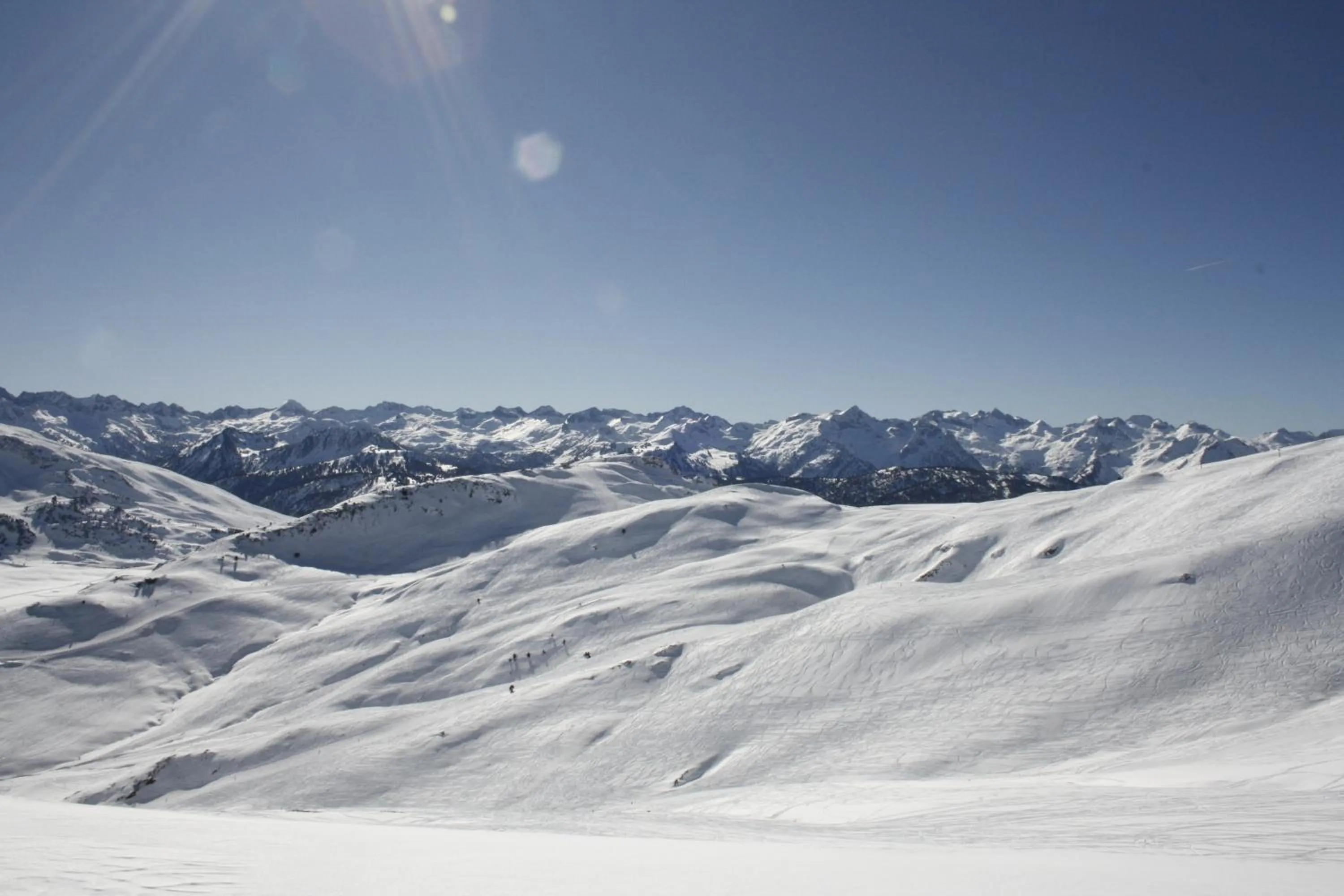 Skiing in Tierras De Arán