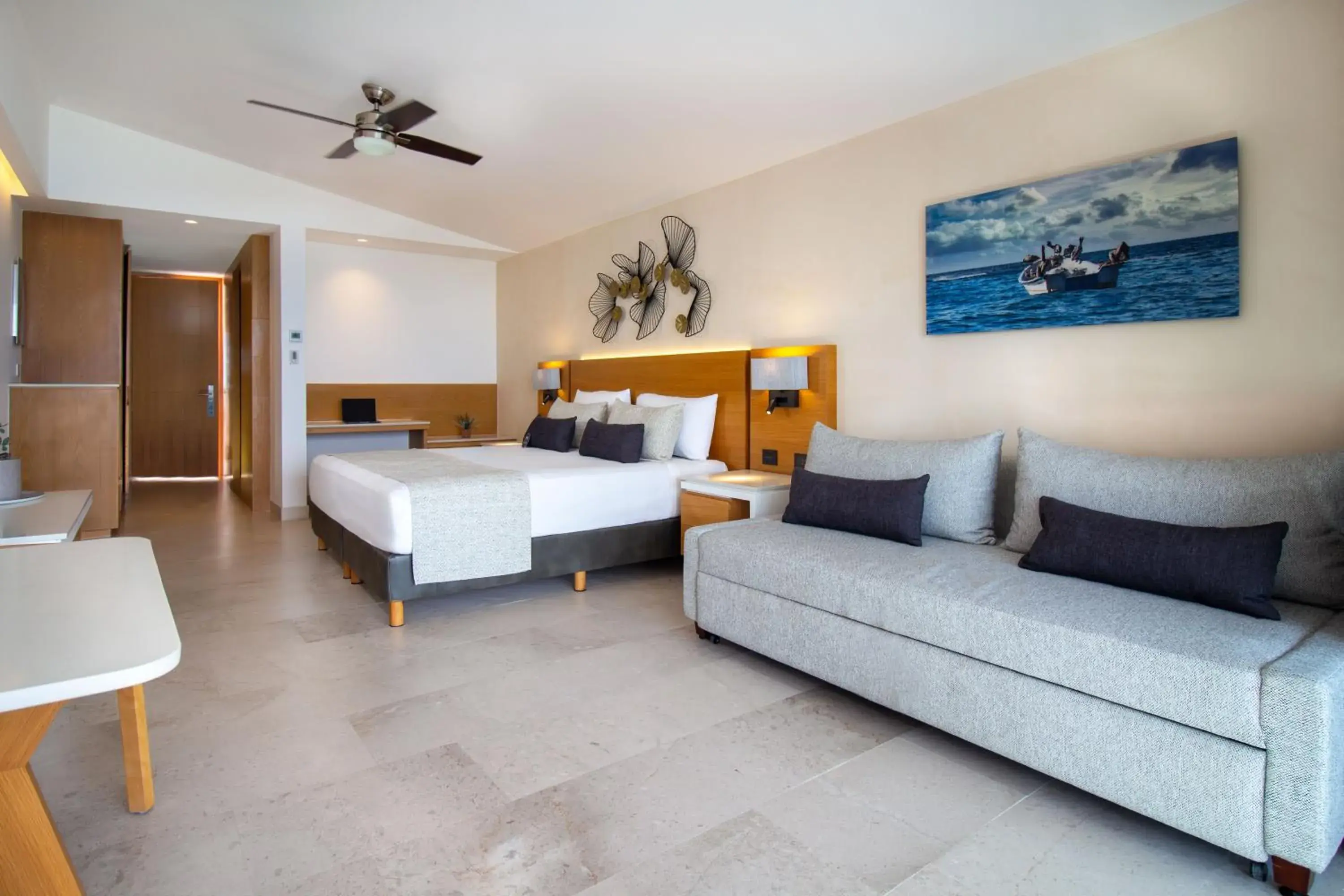 Living room, Bed in Sunset Plaza Beach Resort Puerto Vallarta All Inclusive Living room, Bed in Sunset Plaza Beach Resort Puerto Vallarta All Inclusive