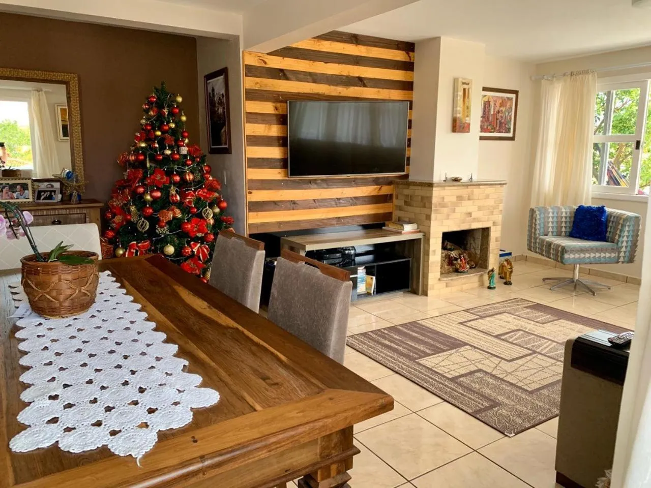 Communal lounge/ TV room in Recanto da Sol