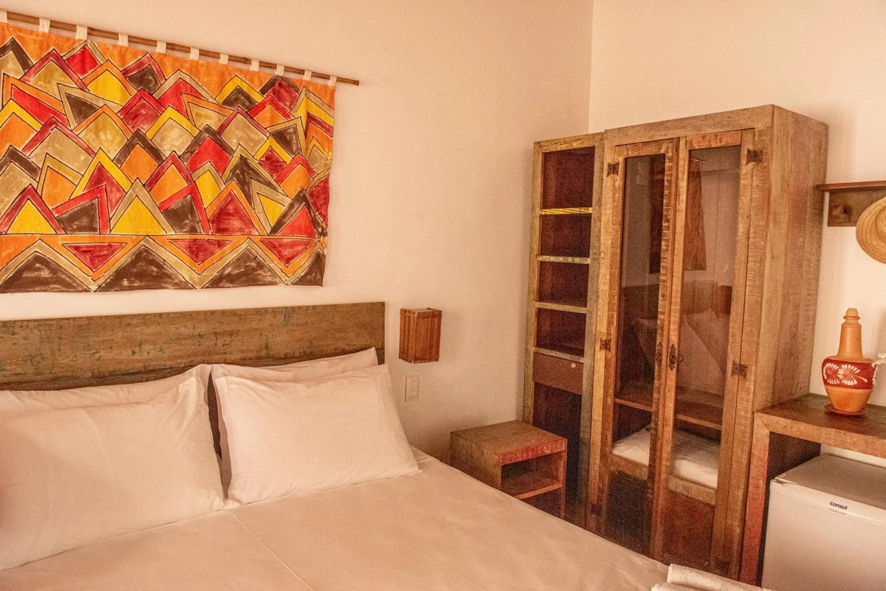 Bed in Pousada João Sol