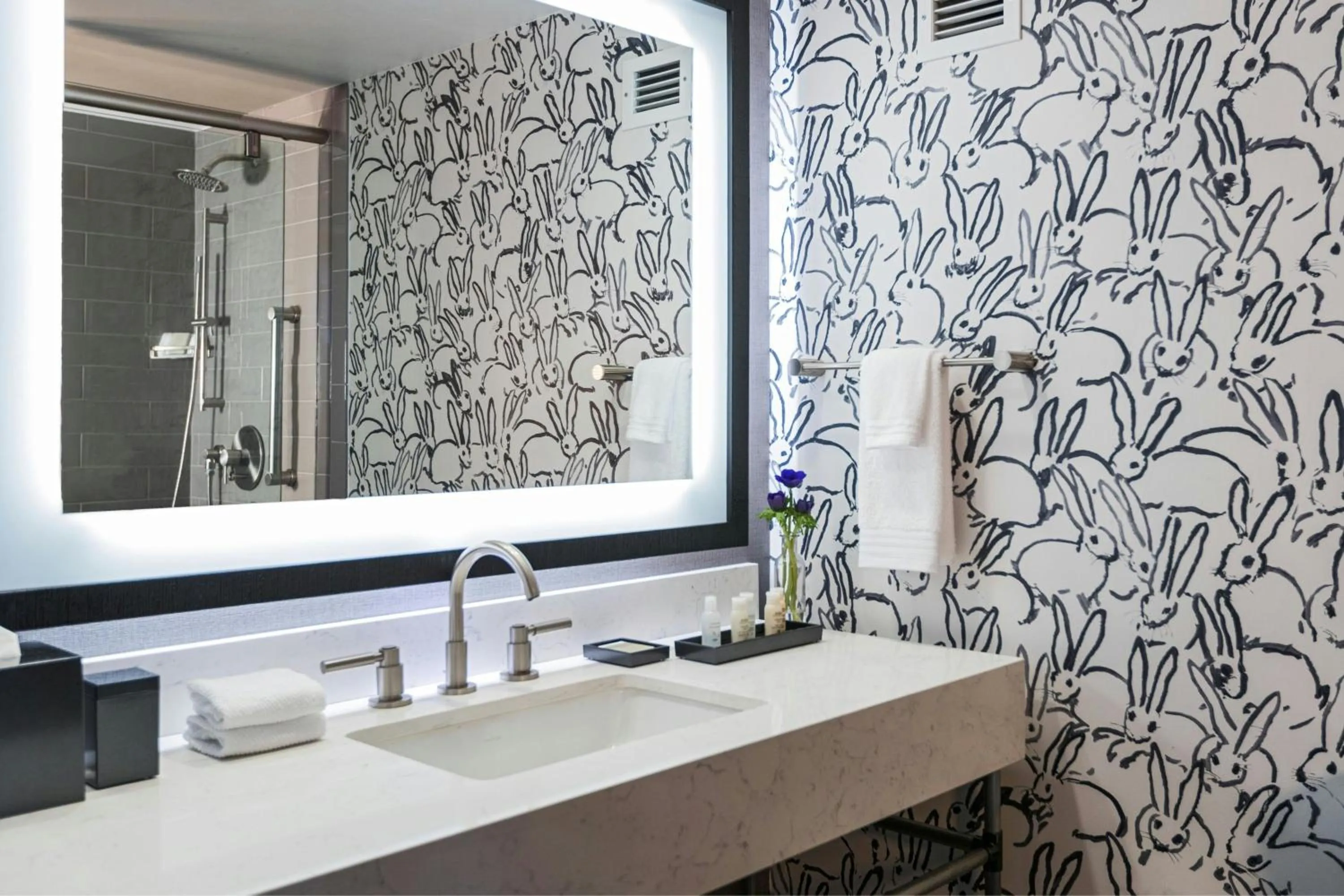 Bathroom in The Lindy Renaissance Charleston Hotel