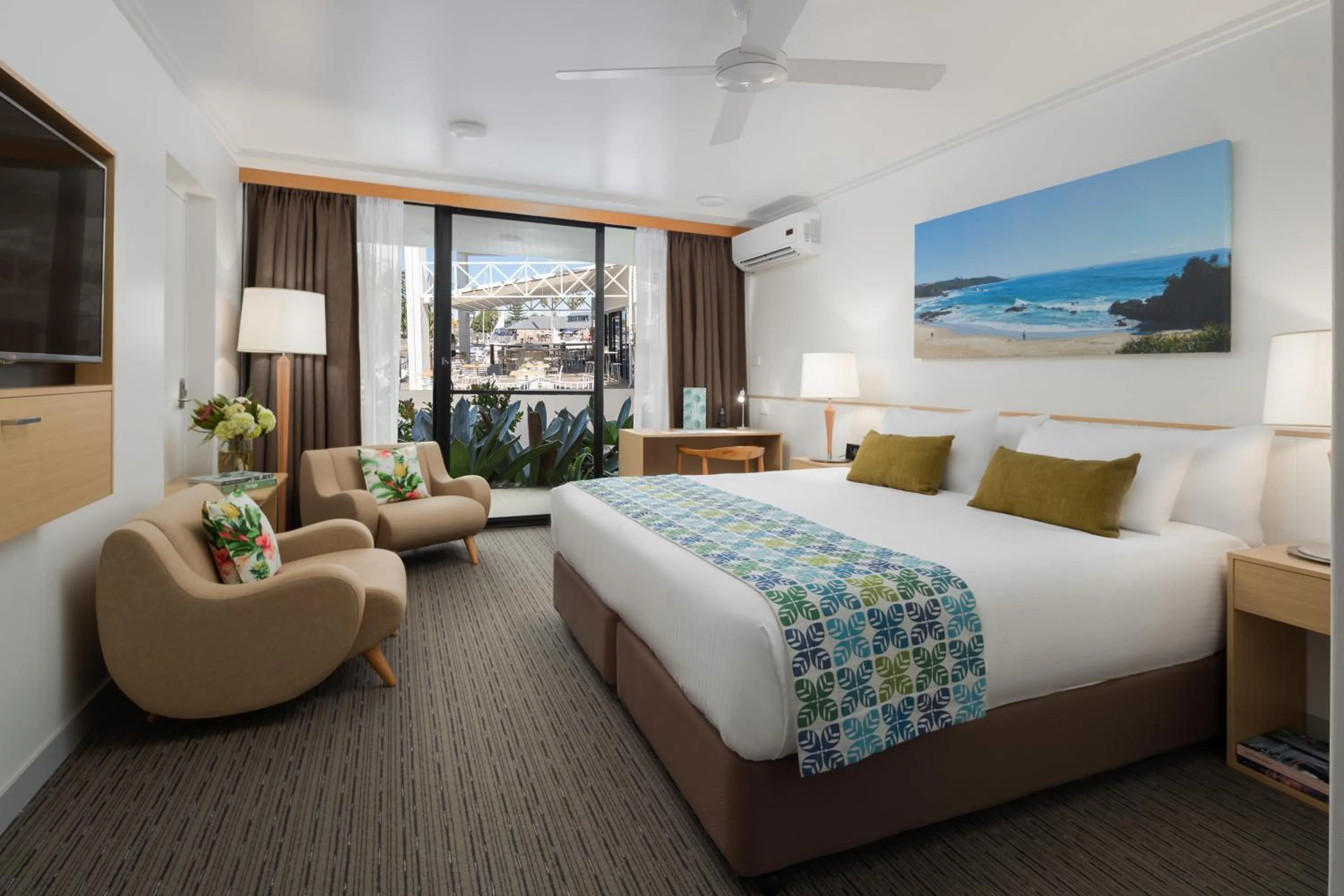 Bed in Sails Port Macquarie by Rydges