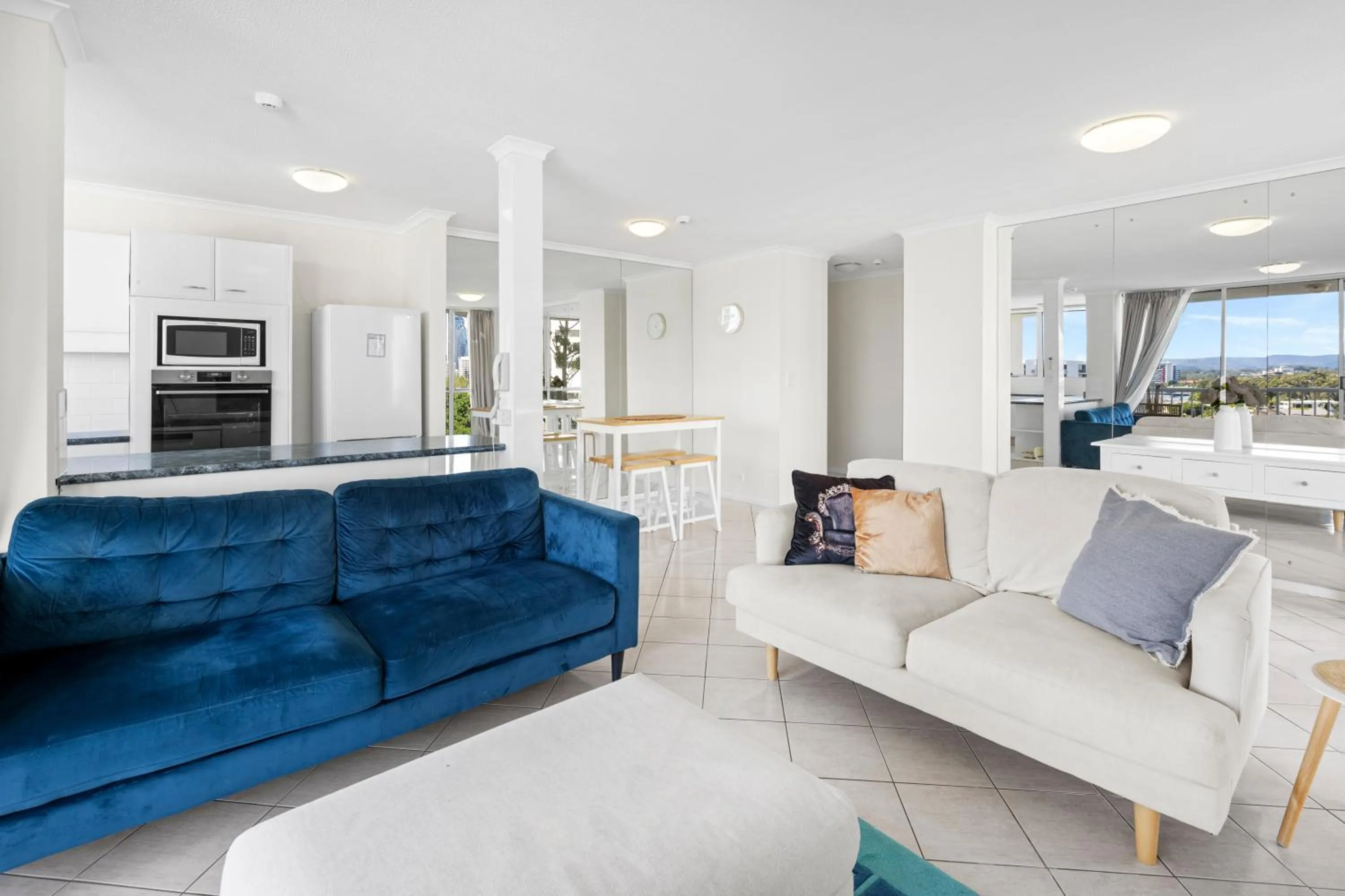 Living room in Moorings On Cavill Surfers Paradise