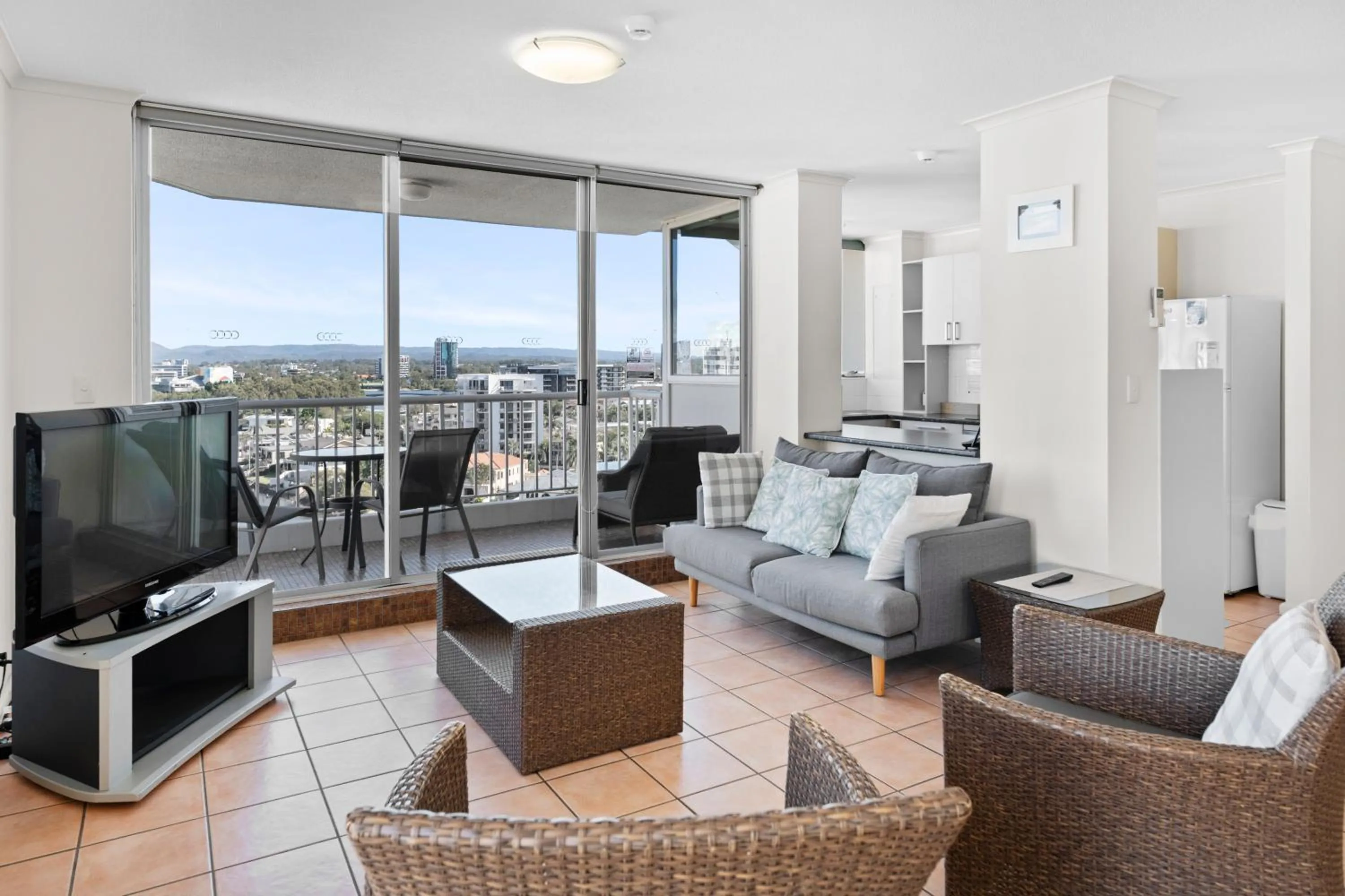 Living room in Moorings On Cavill Surfers Paradise