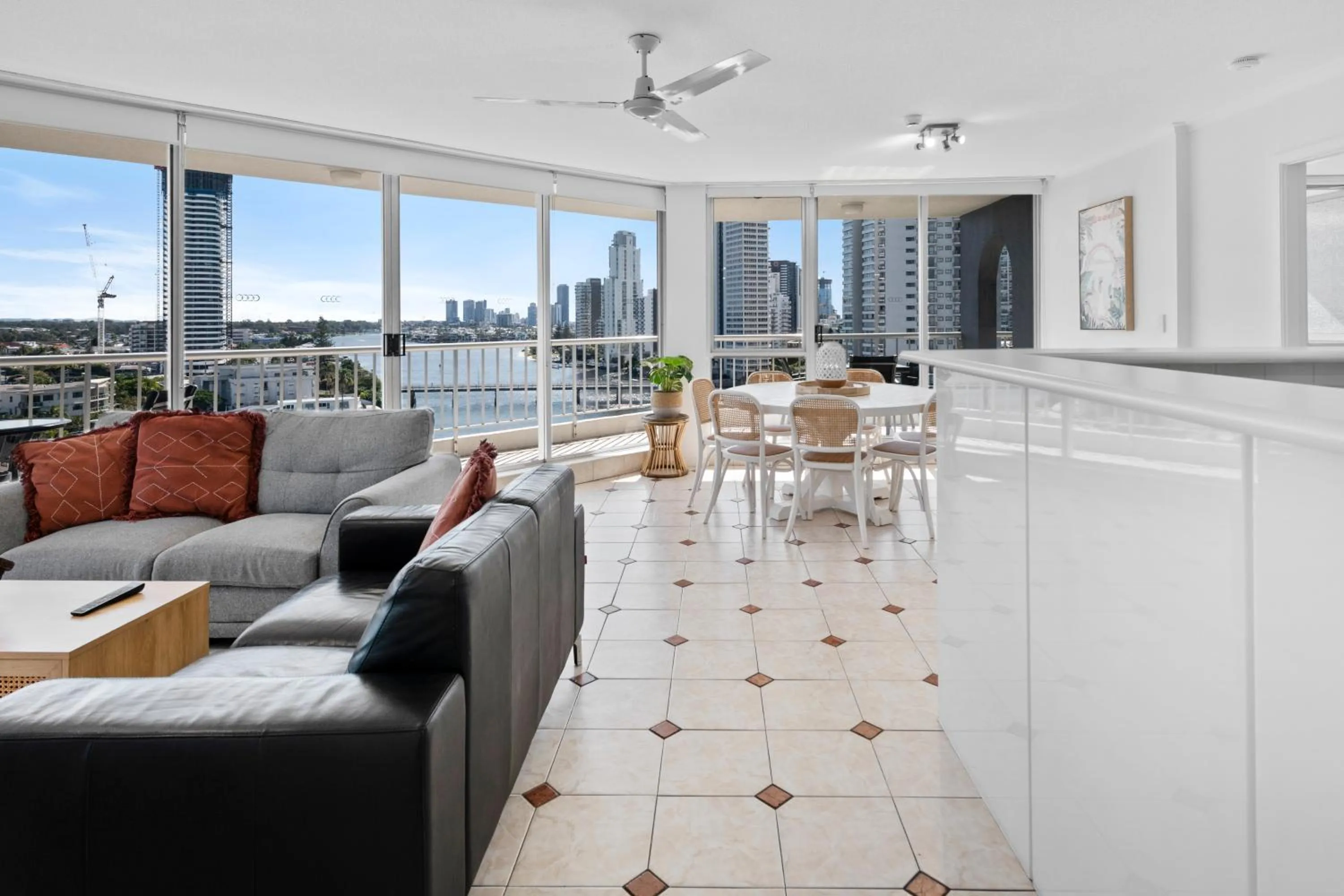 Living room in Moorings On Cavill Surfers Paradise