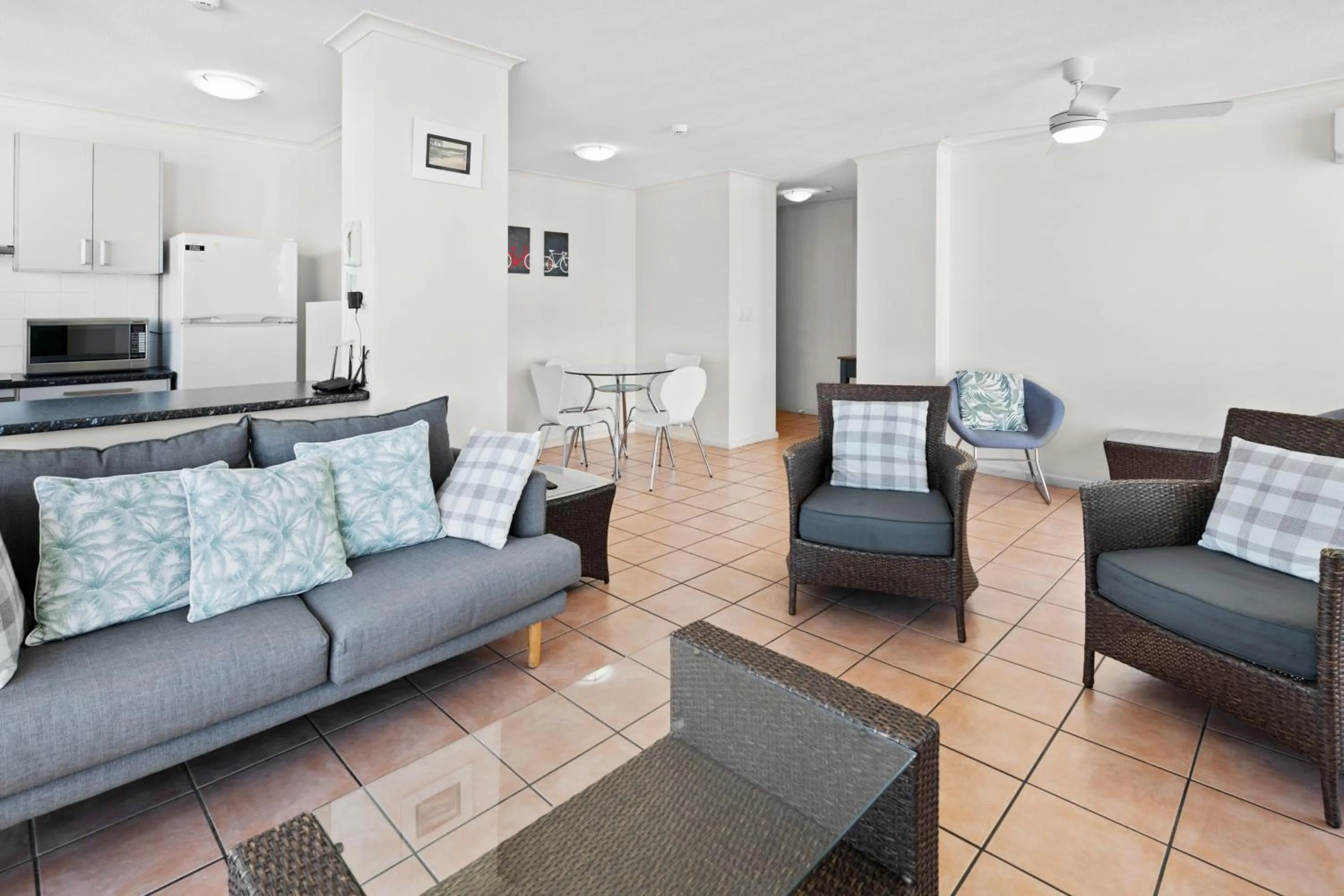 Living room in Moorings On Cavill Surfers Paradise