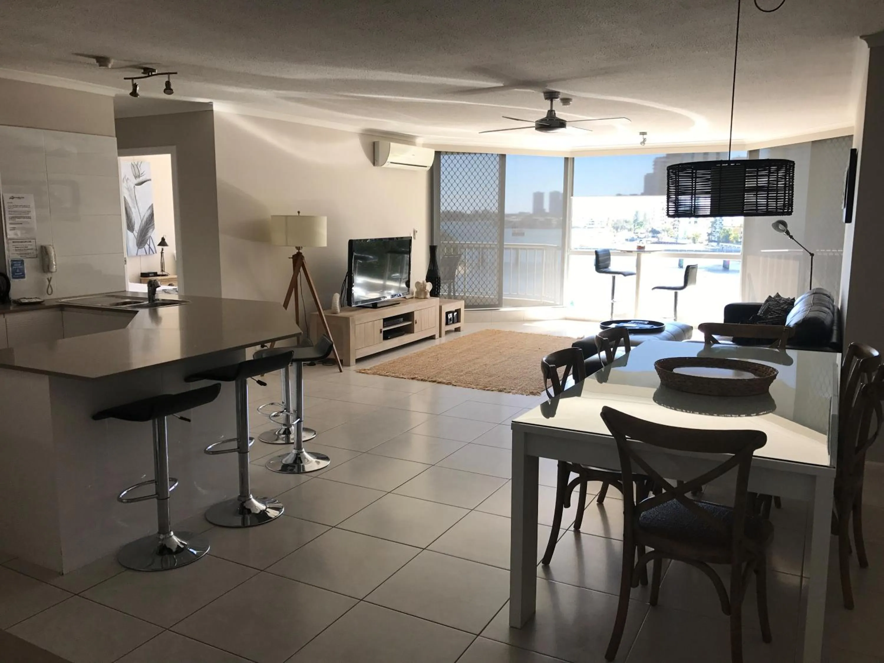 Living room in Moorings On Cavill Surfers Paradise