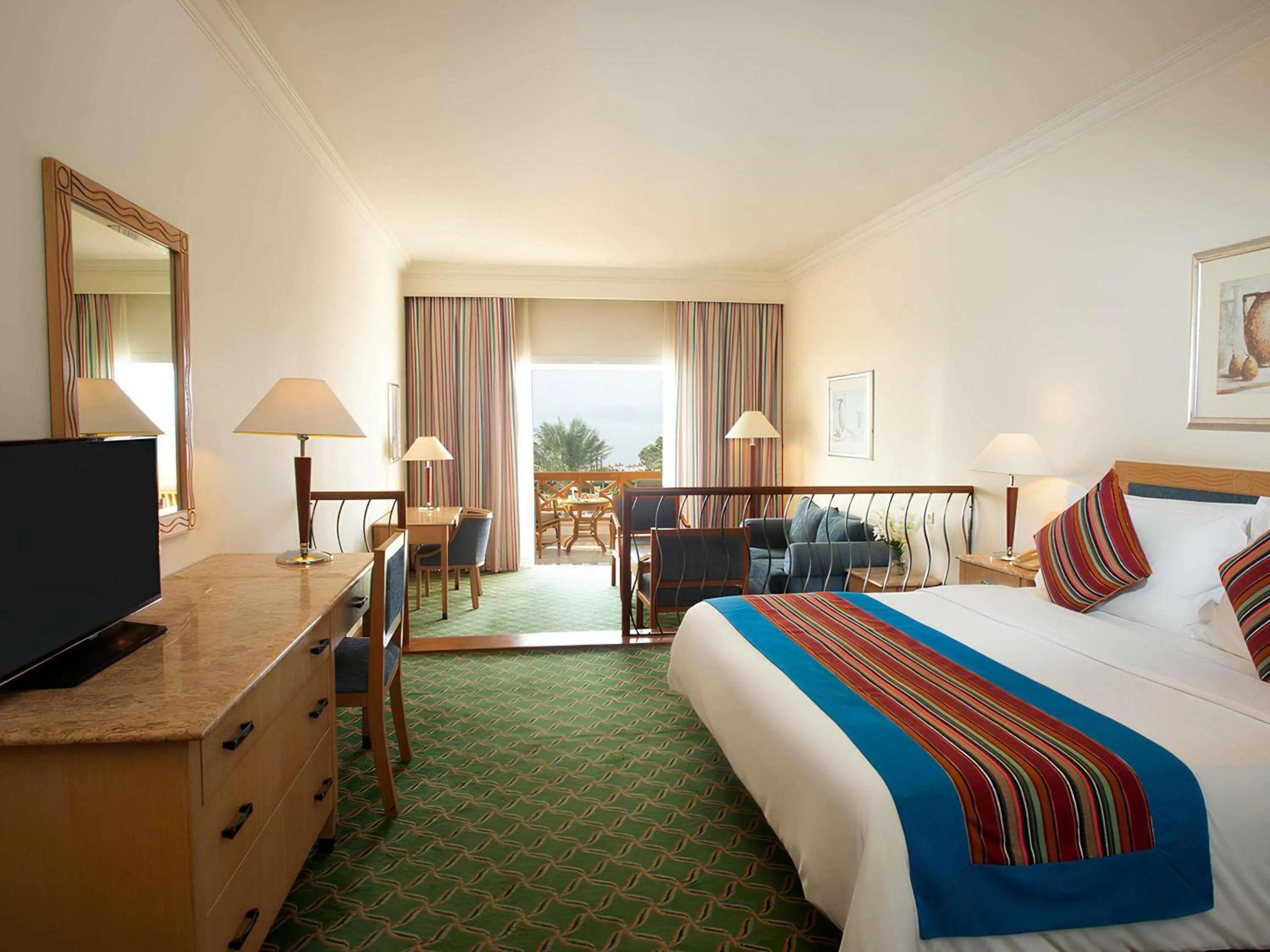 Classic Twin Room with Sea and Pool View in Movenpick Taba Resort & Spa