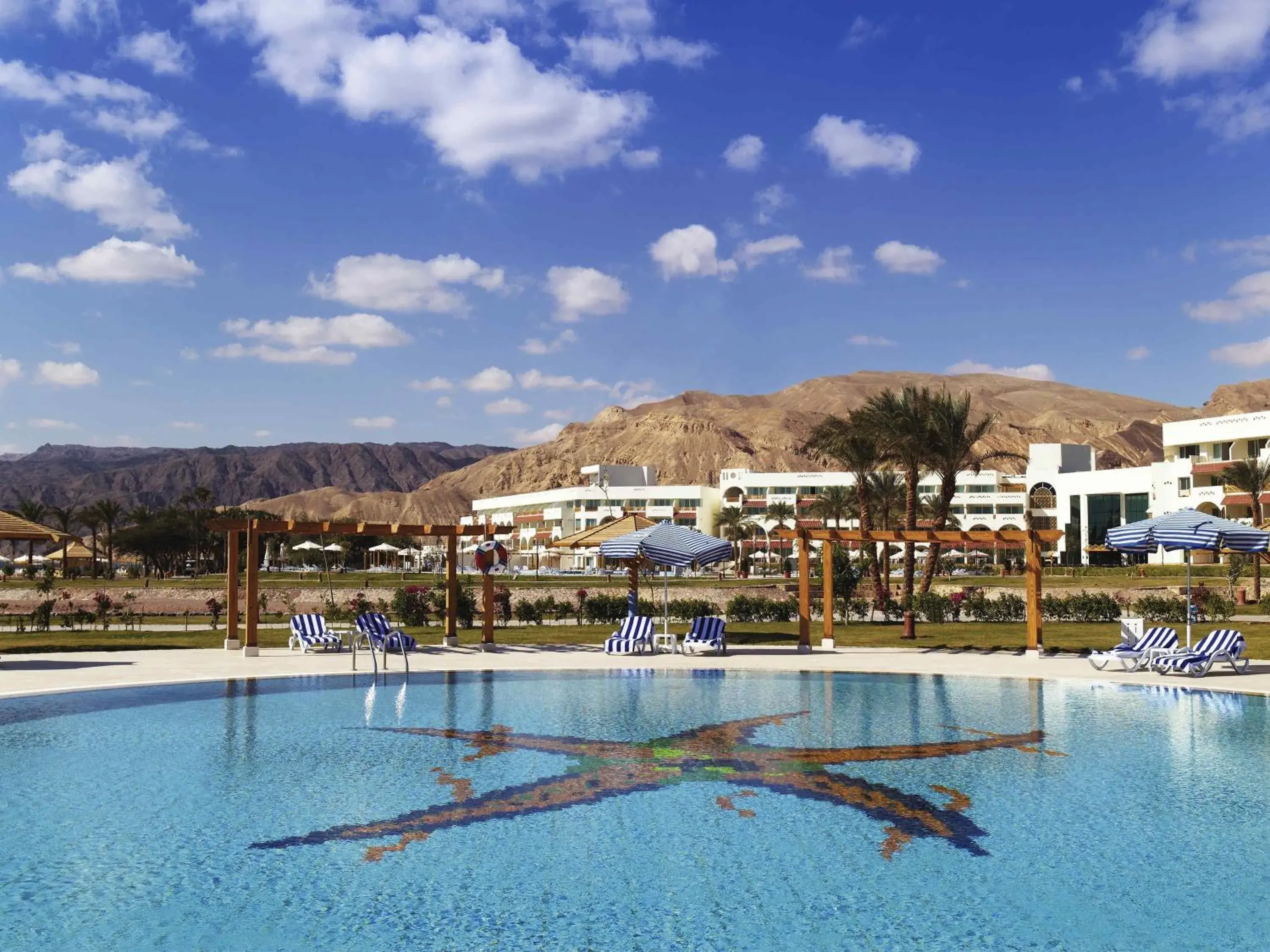 Pool view in Movenpick Taba Resort & Spa Pool view in Movenpick Taba Resort & Spa