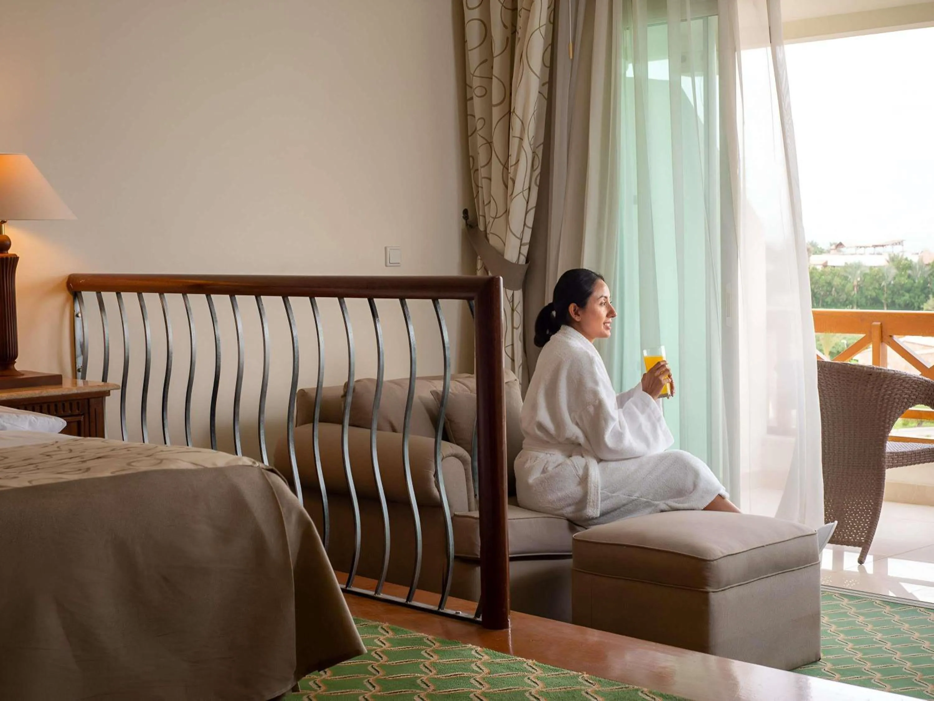 Bed in Movenpick Taba Resort & Spa