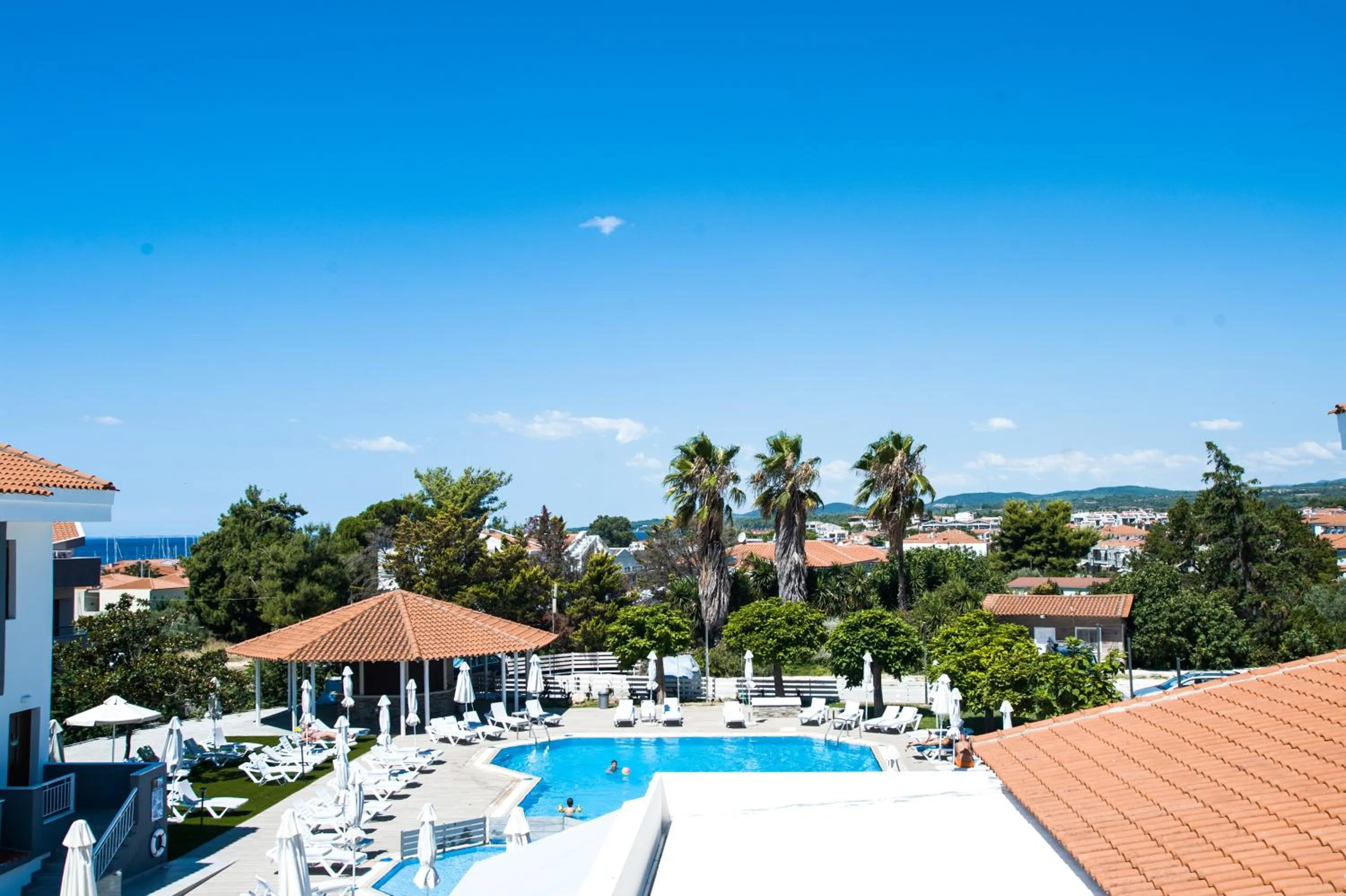 Pool view in Acrotel Lily Ann Village