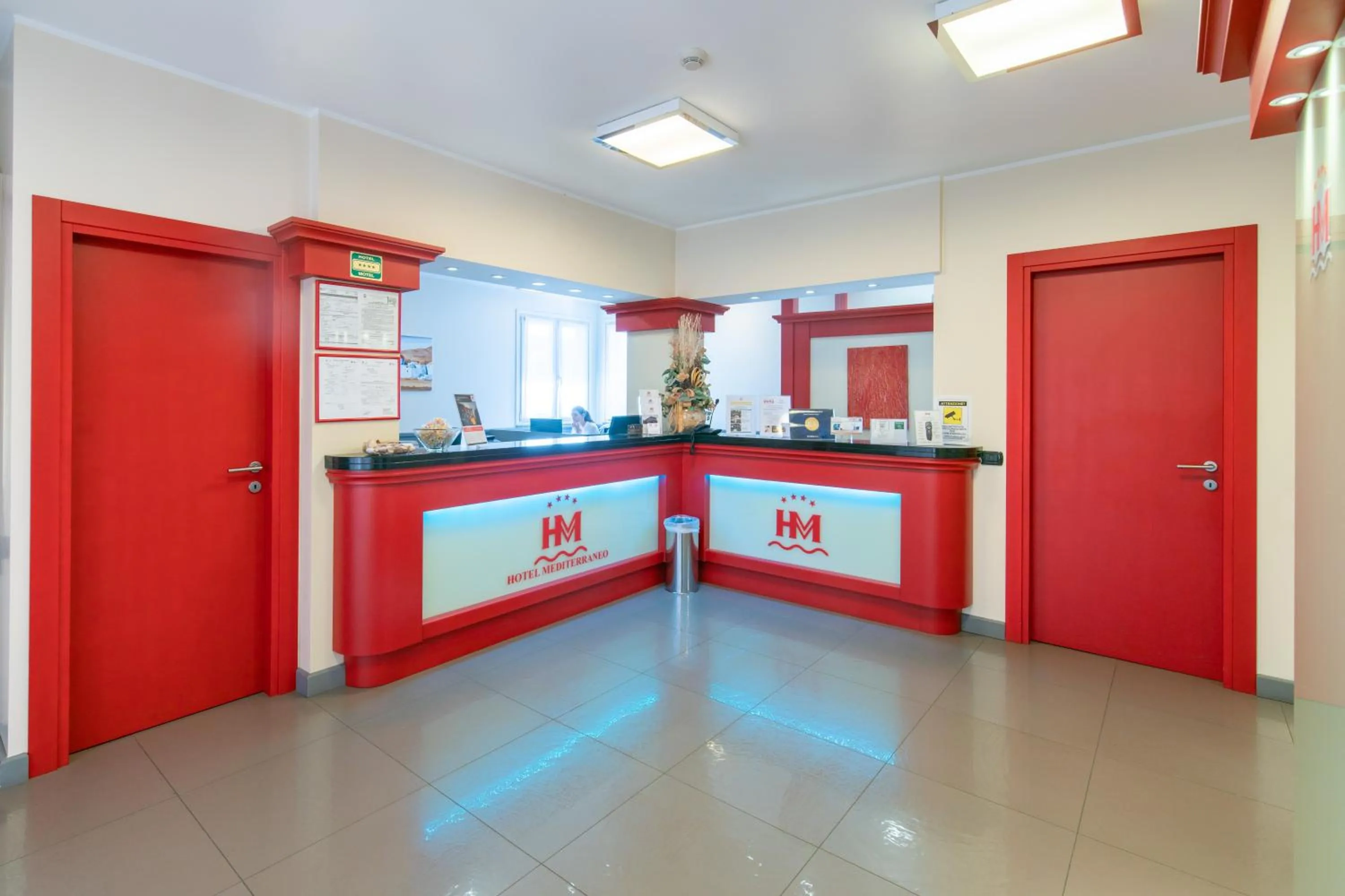 Lobby or reception in Hotel Mediterraneo