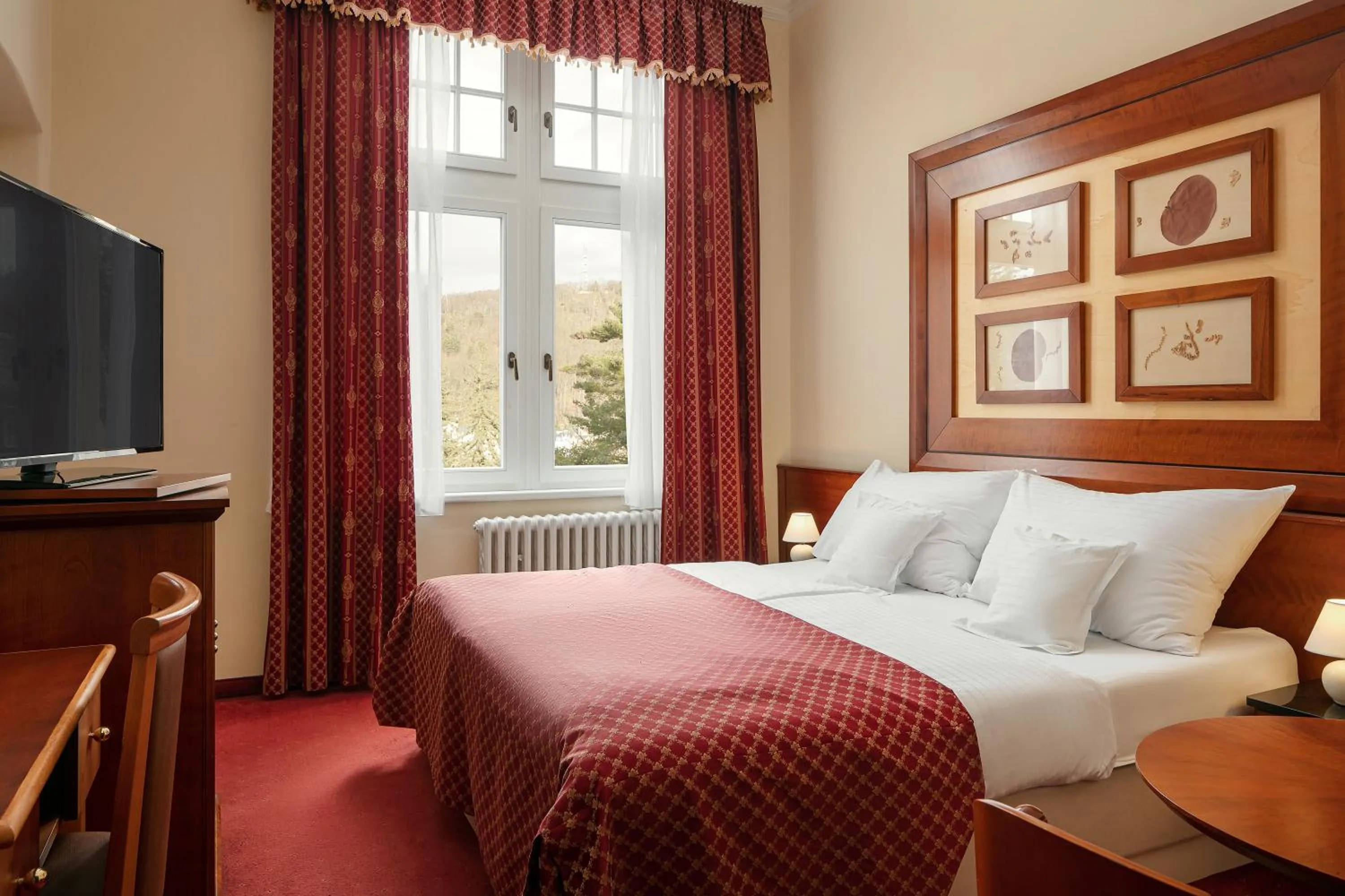 Bed in Spa Hotel Villa Smetana