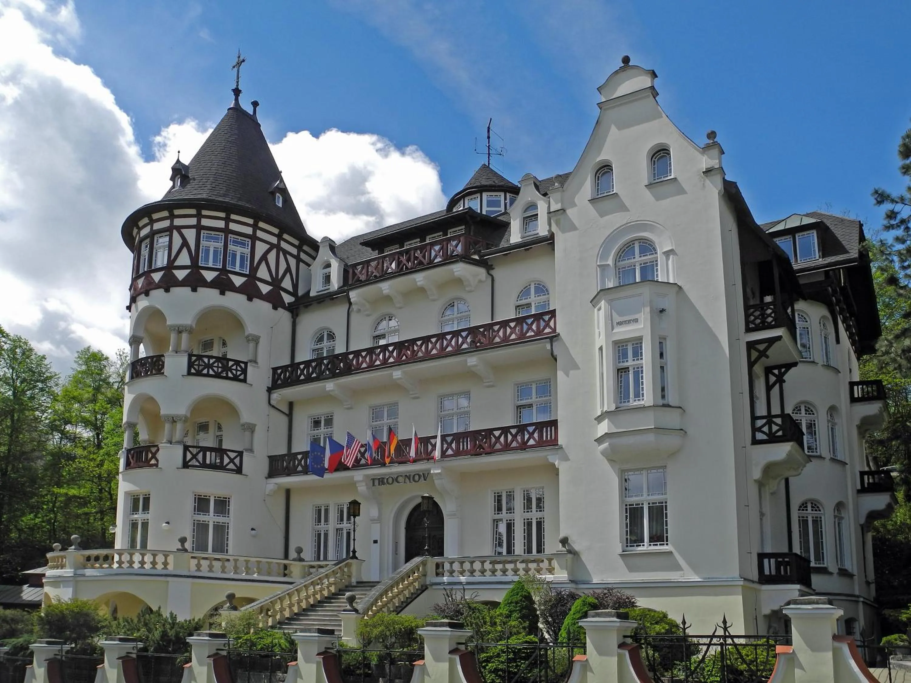 Property building in Spa Hotel Villa Smetana