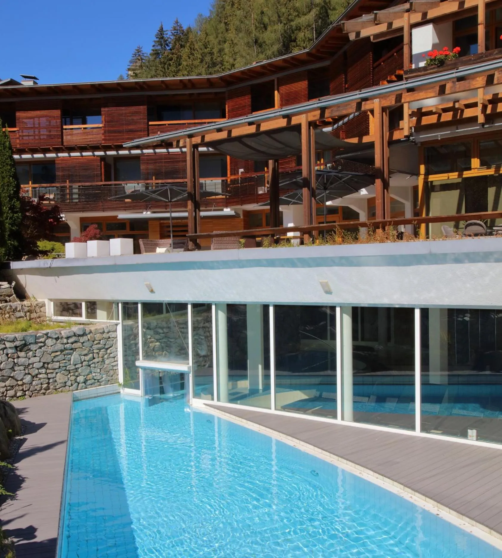 Swimming pool in Feldmilla Design Hotel - Wellness & SPA