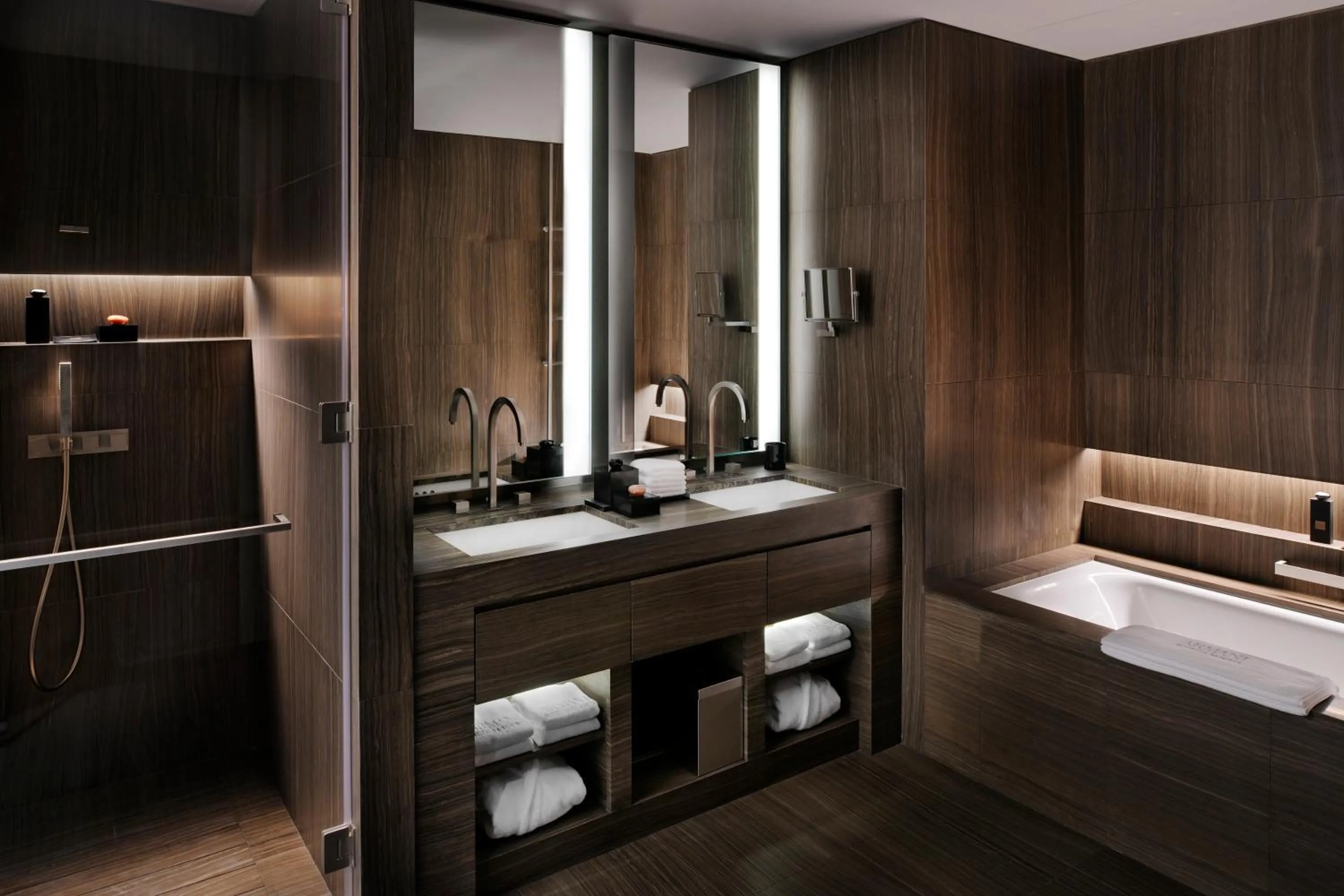 Bathroom in Armani Hotel Dubai, Burj Khalifa