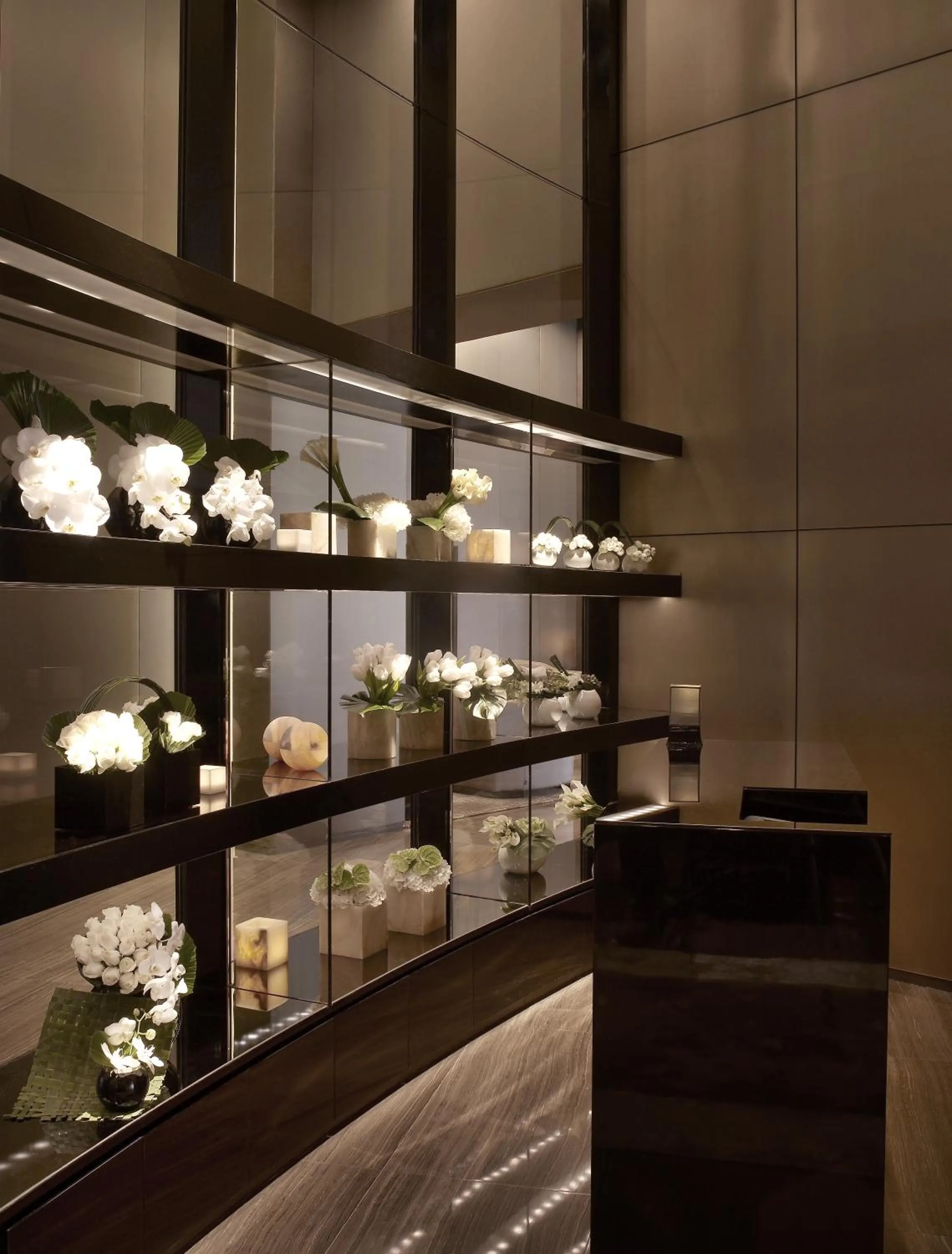 Decorative detail in Armani Hotel Dubai, Burj Khalifa