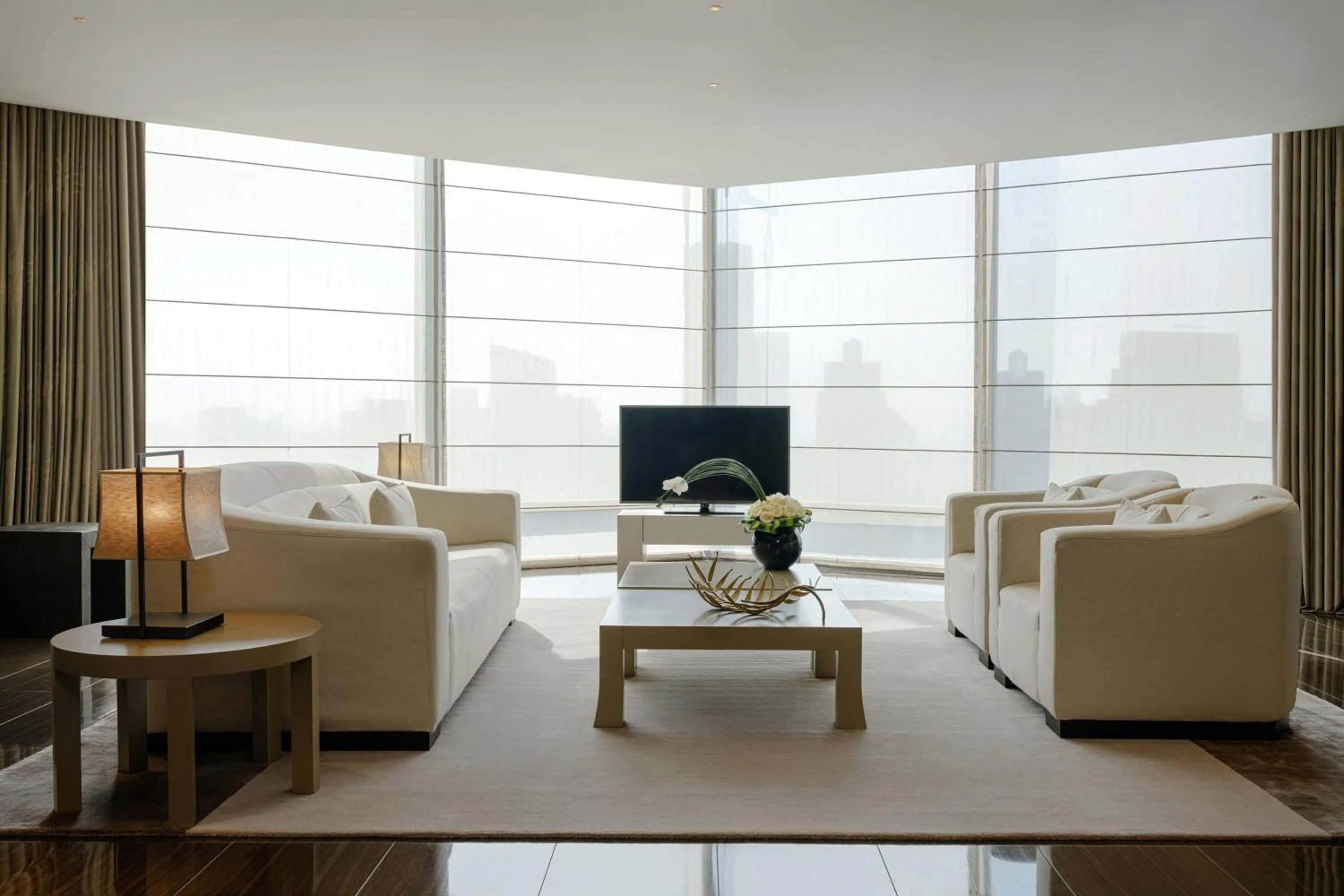 Living room in Armani Hotel Dubai, Burj Khalifa