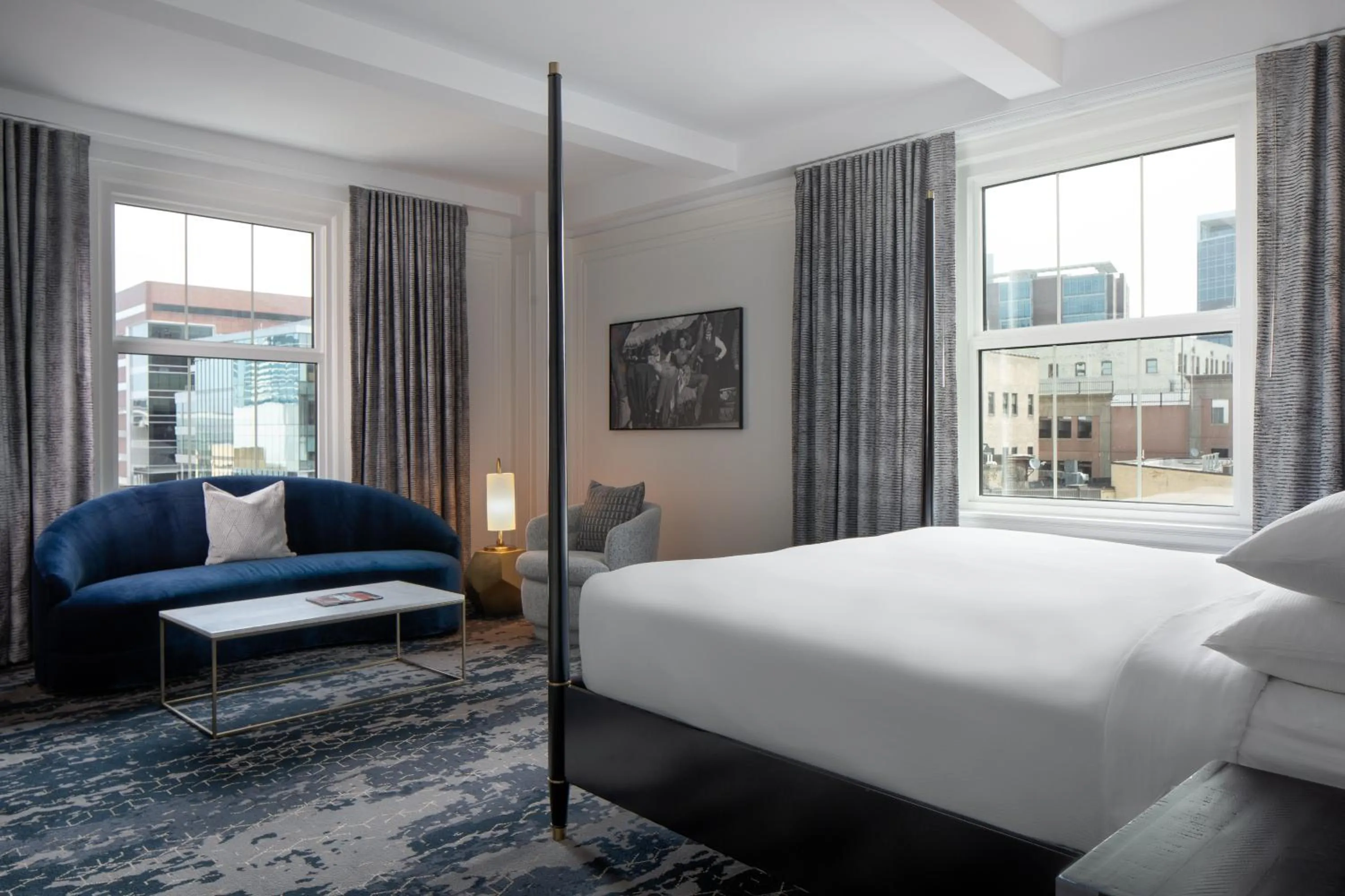 Bedroom, Bed in Amway Grand Plaza Hotel, Curio Collection by Hilton