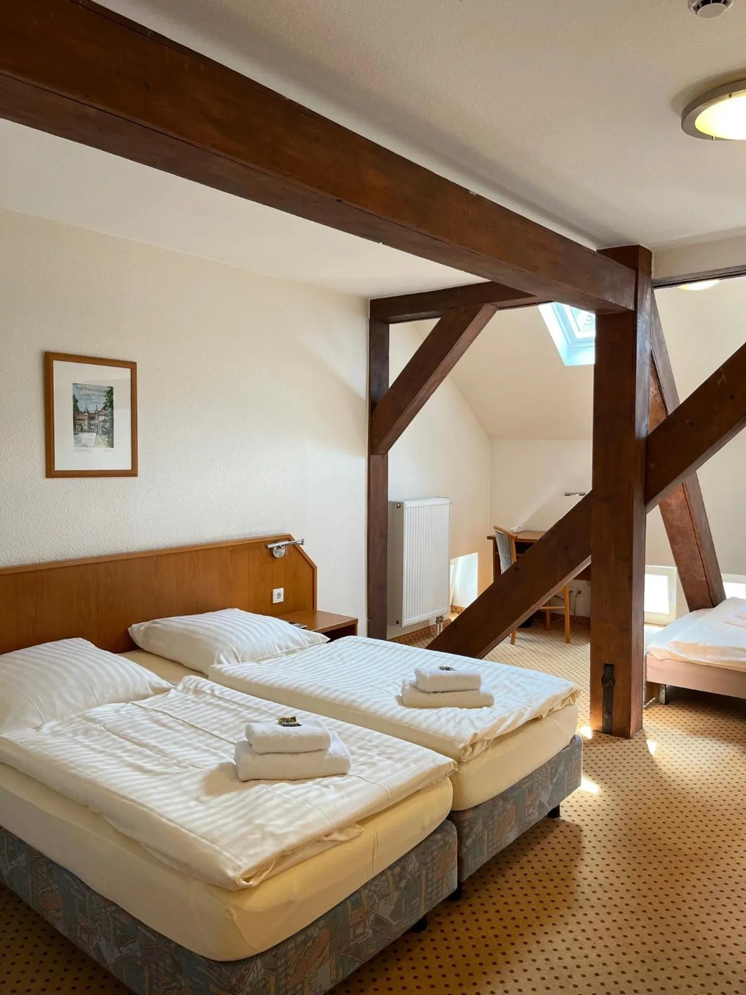 Bed in Hotel Brauhaus Bückeburg