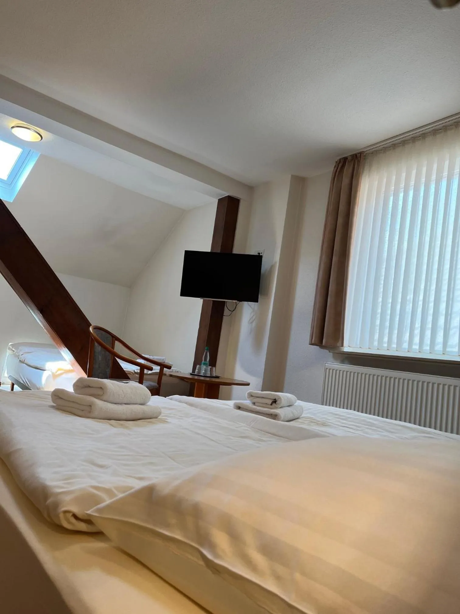 Bed in Hotel Brauhaus Bückeburg