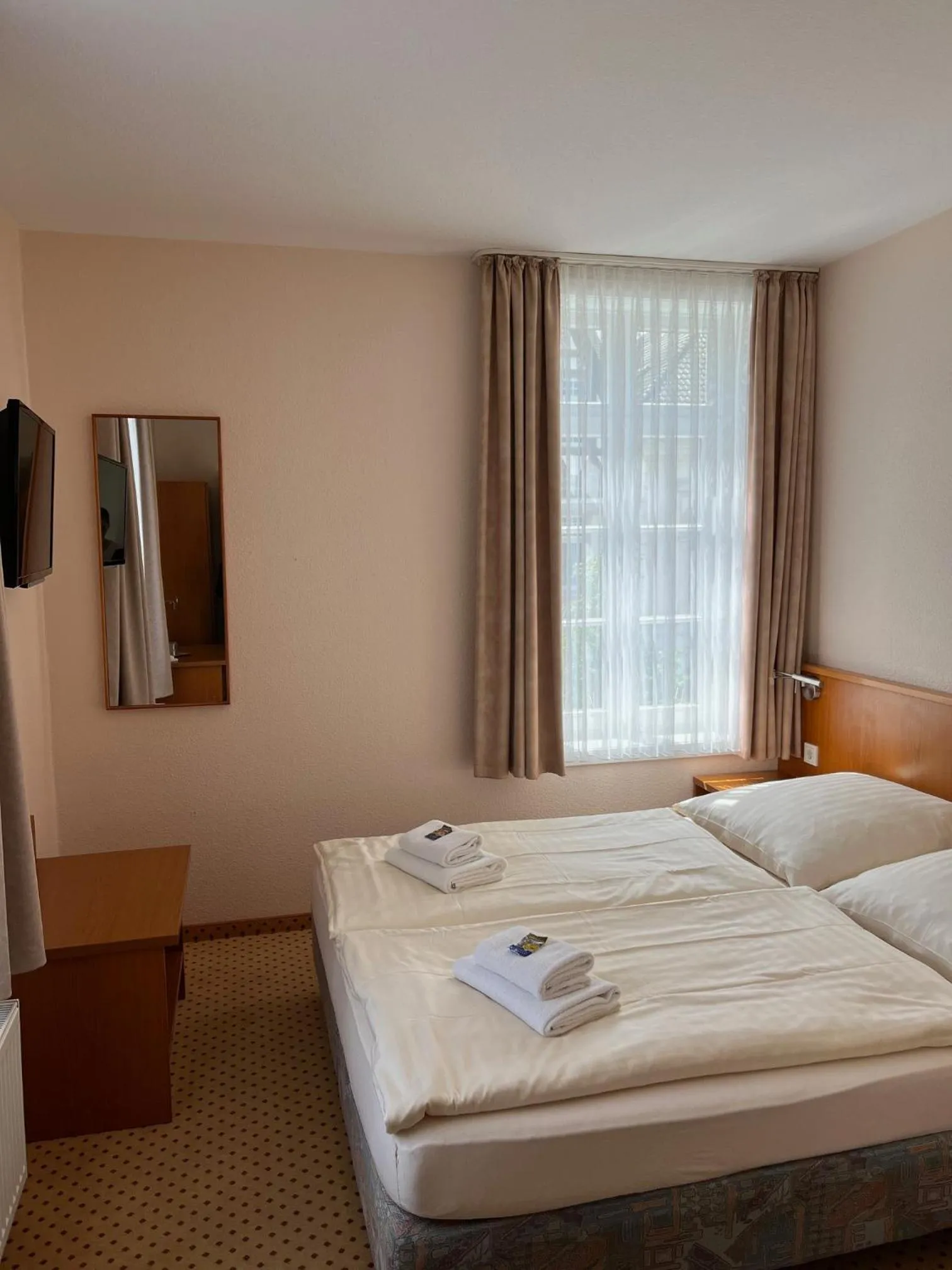 Bed in Hotel Brauhaus Bückeburg