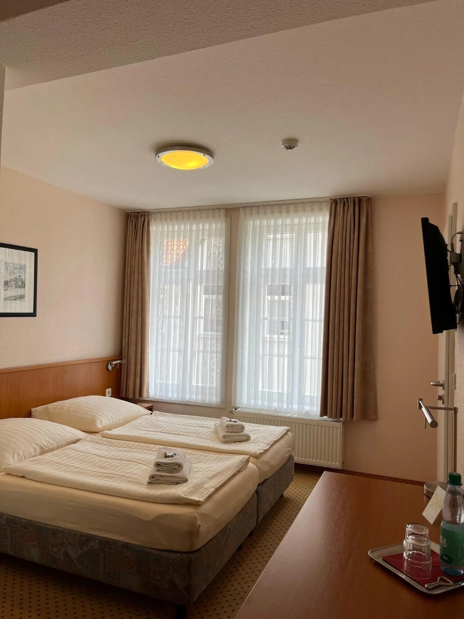 Bed in Hotel Brauhaus Bückeburg