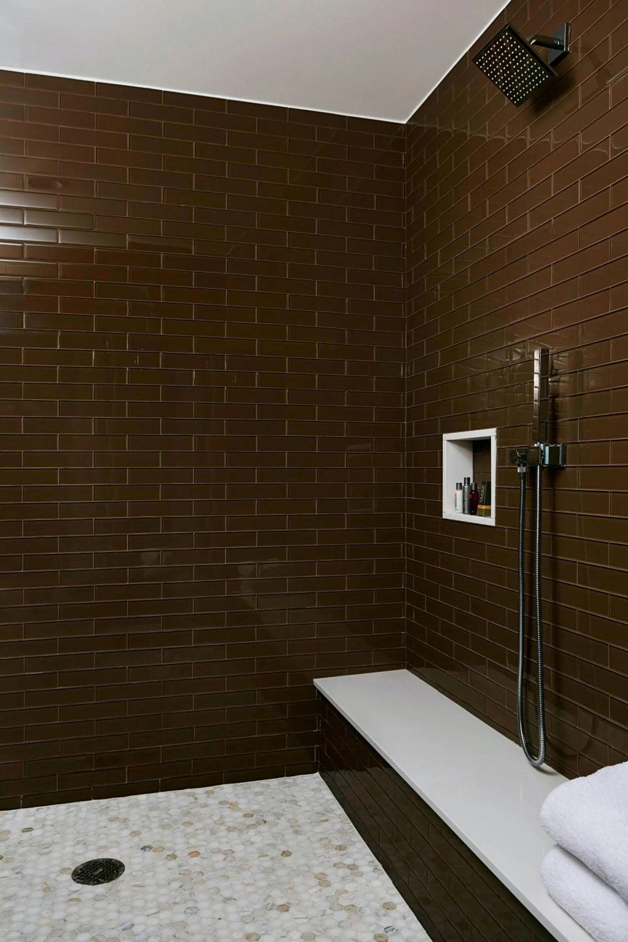 Bathroom, Bed in Charlotte Marriott City Center