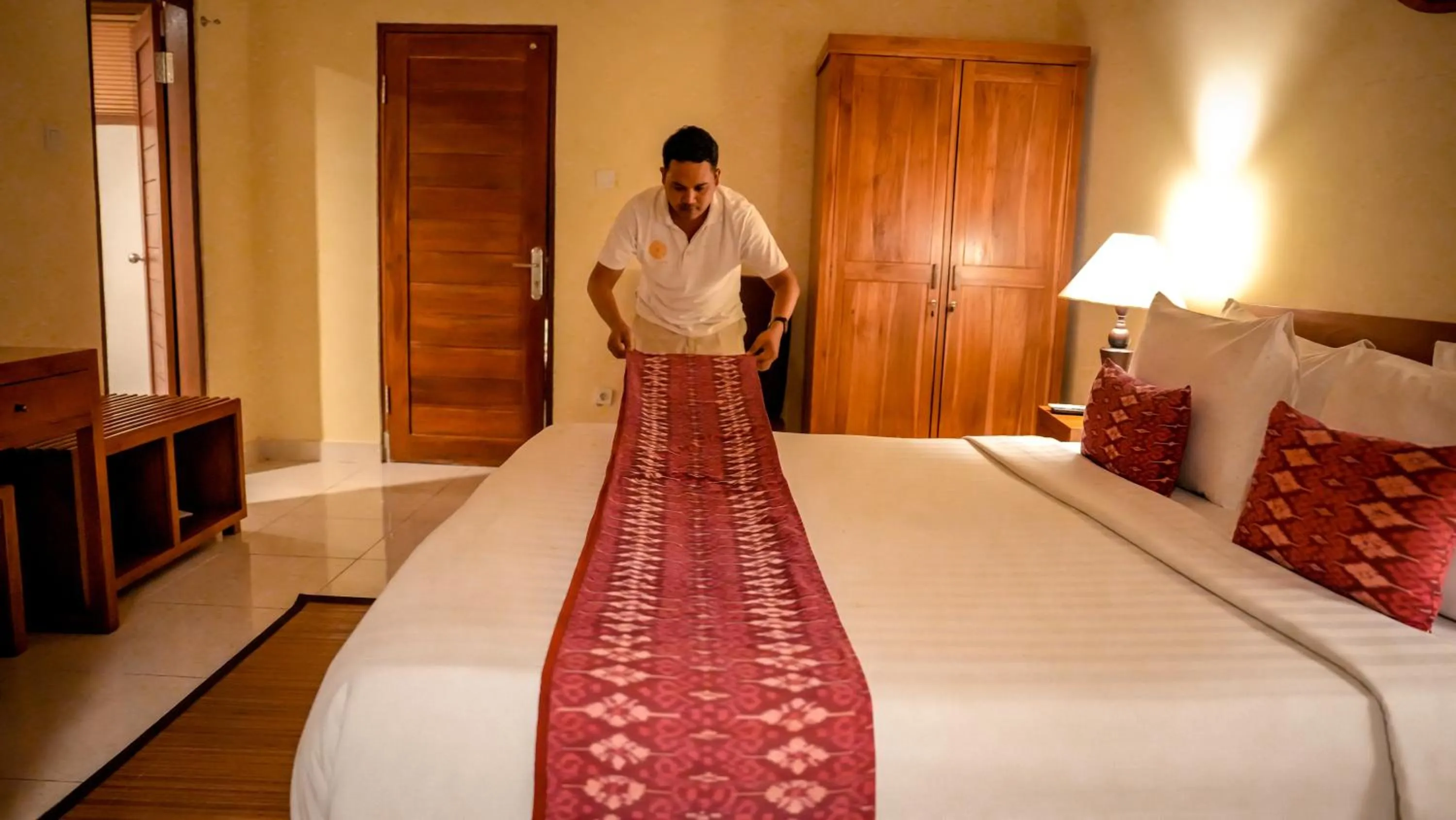 People, Bed in Swahita Ubud