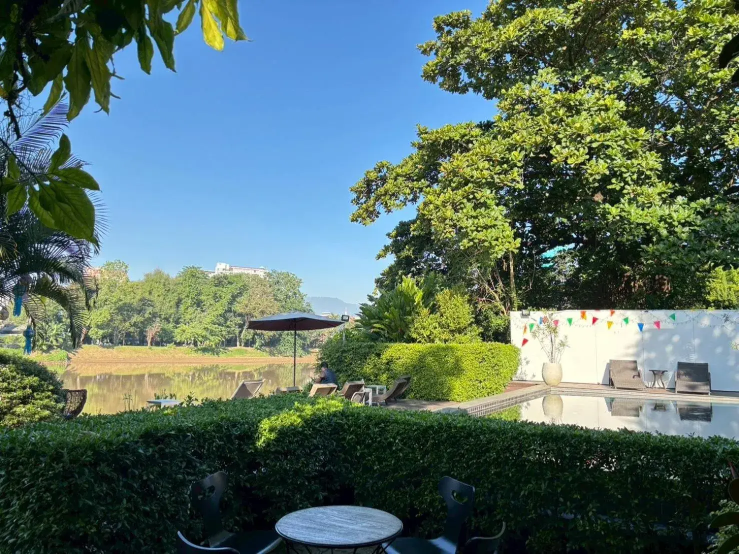 River view in i-river chiangmai River view in i-river chiangmai