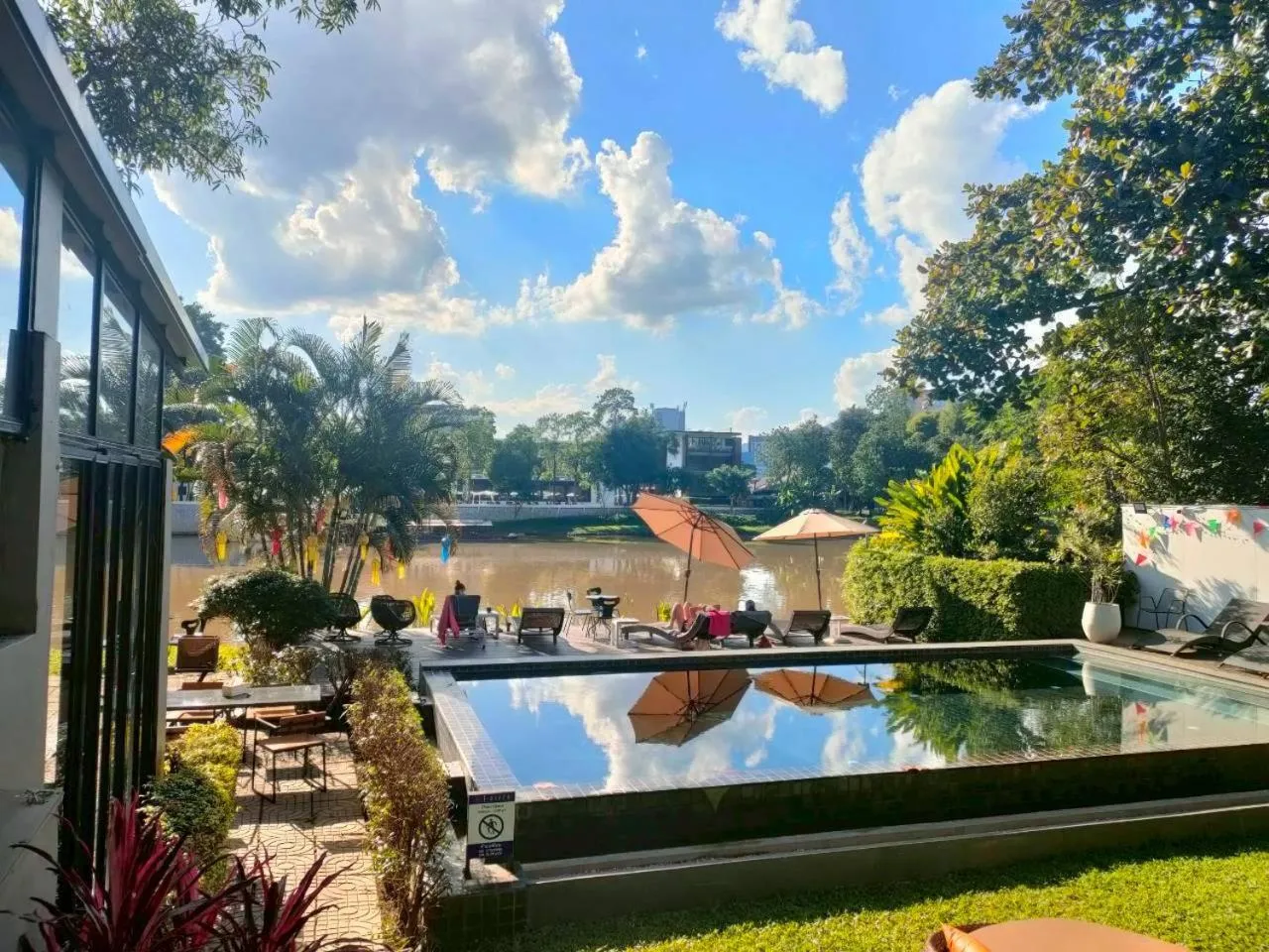 Swimming pool in i-river chiangmai