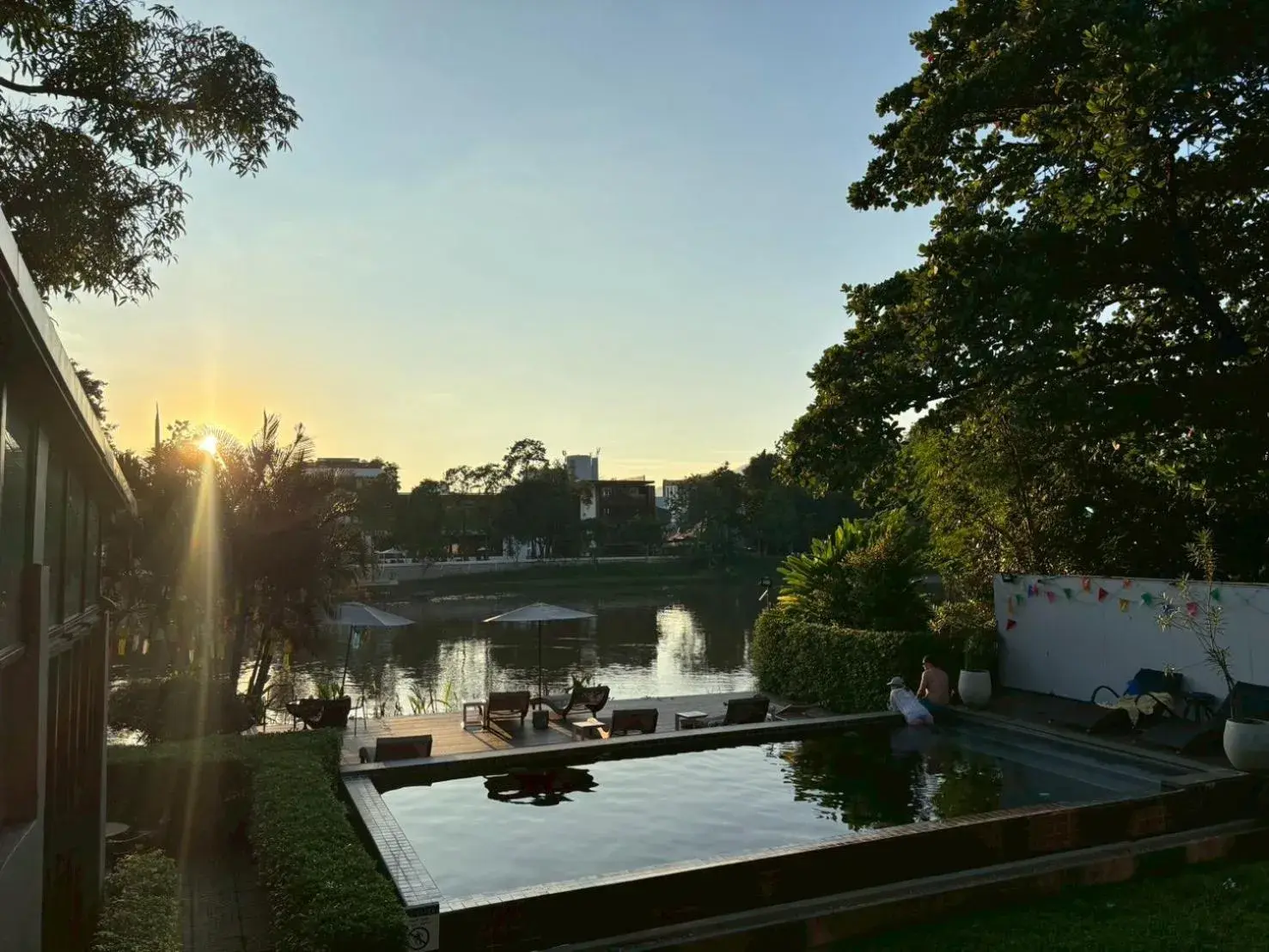 River view in i-river chiangmai River view in i-river chiangmai