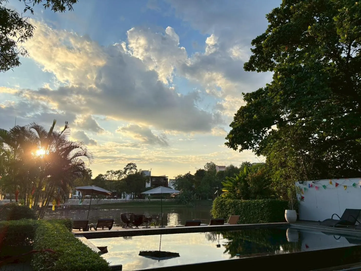 Pool view in i-river chiangmai