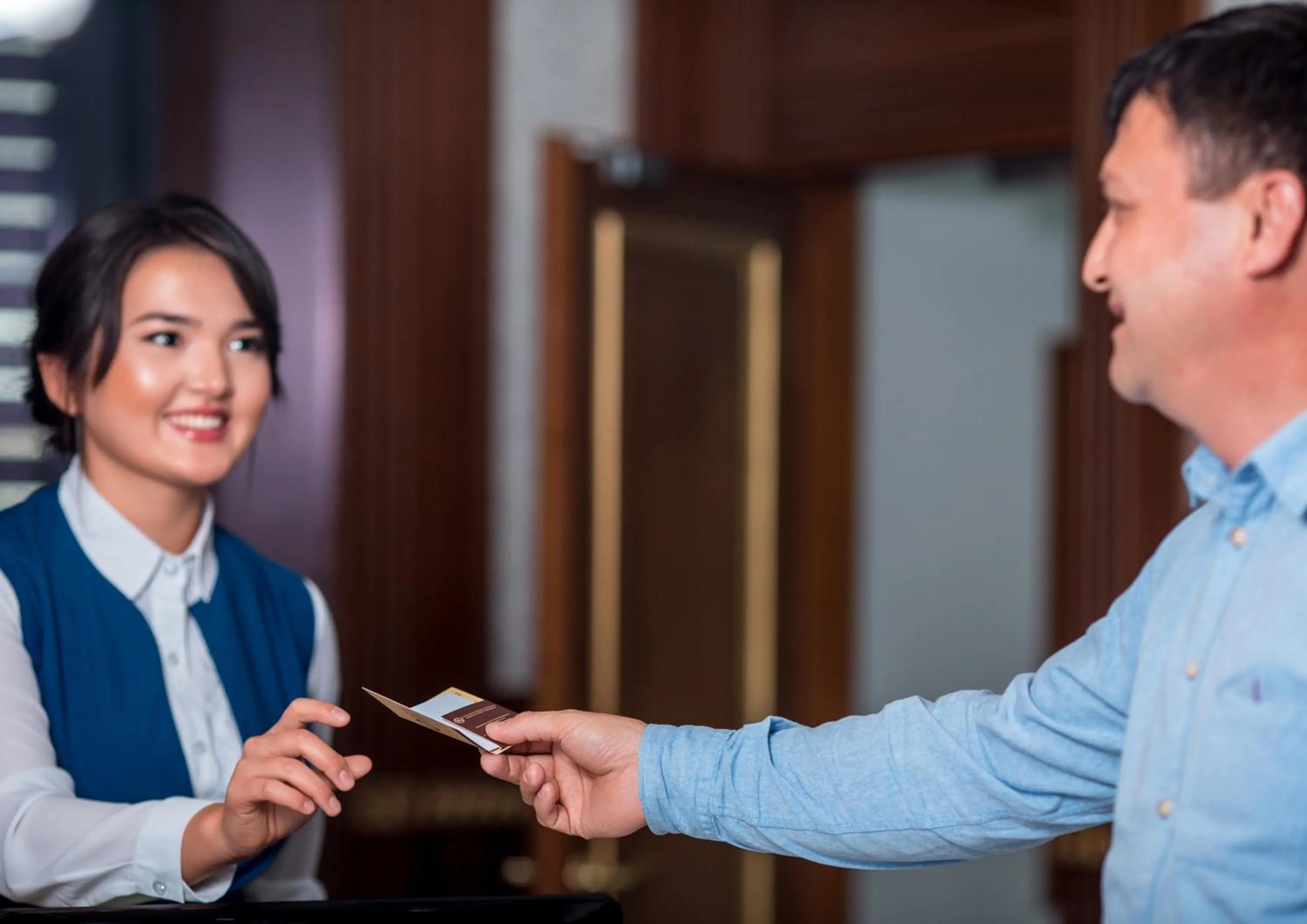 Staff in Aidana Plaza Hotel