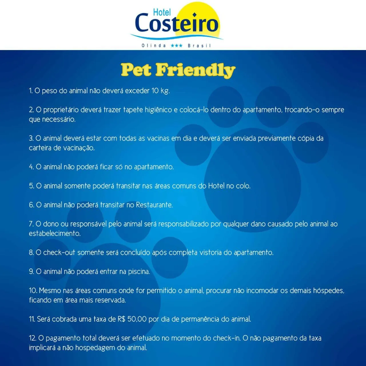 Pets in Hotel Costeiro