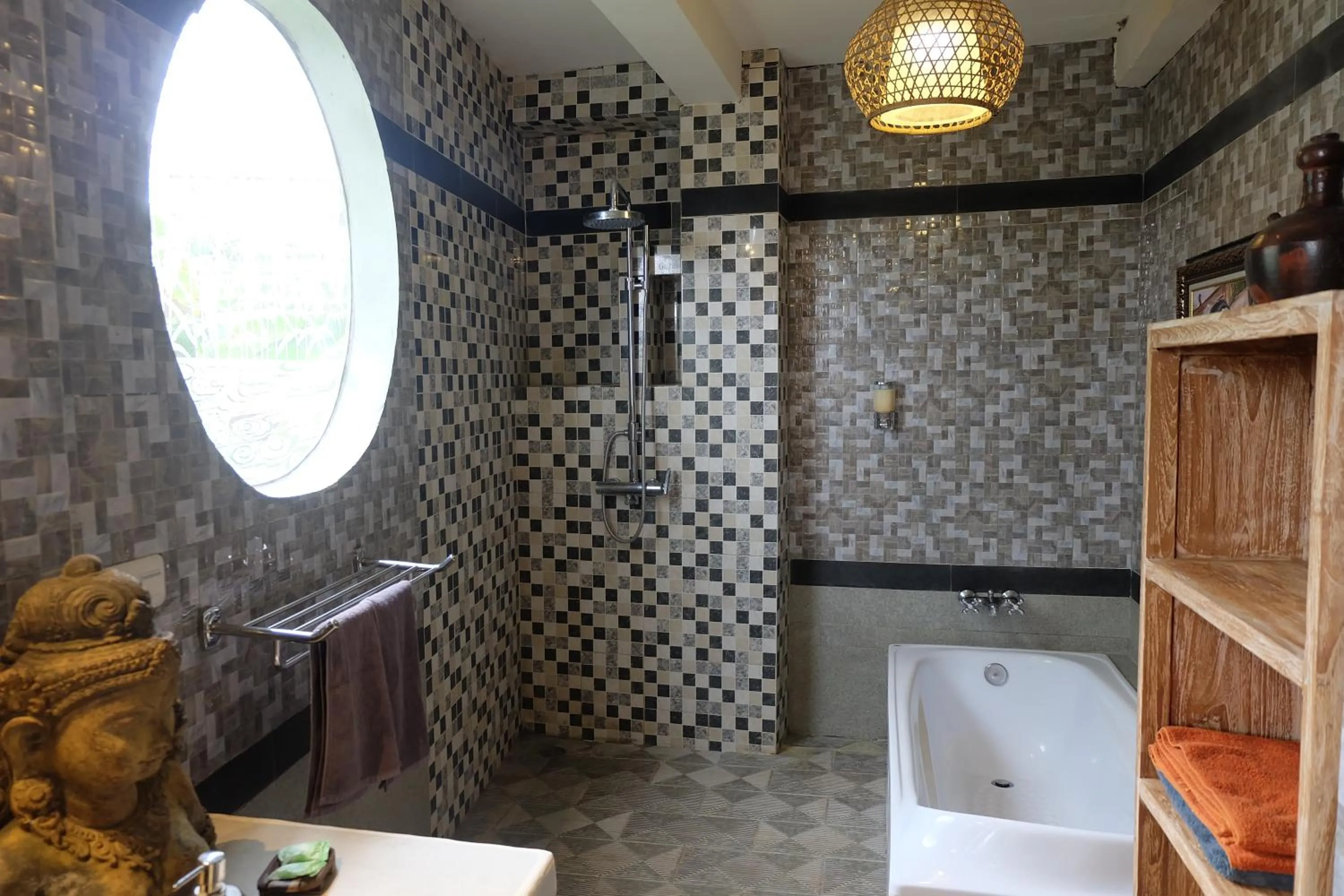 Shower in Tirta Asri Ubud Villa