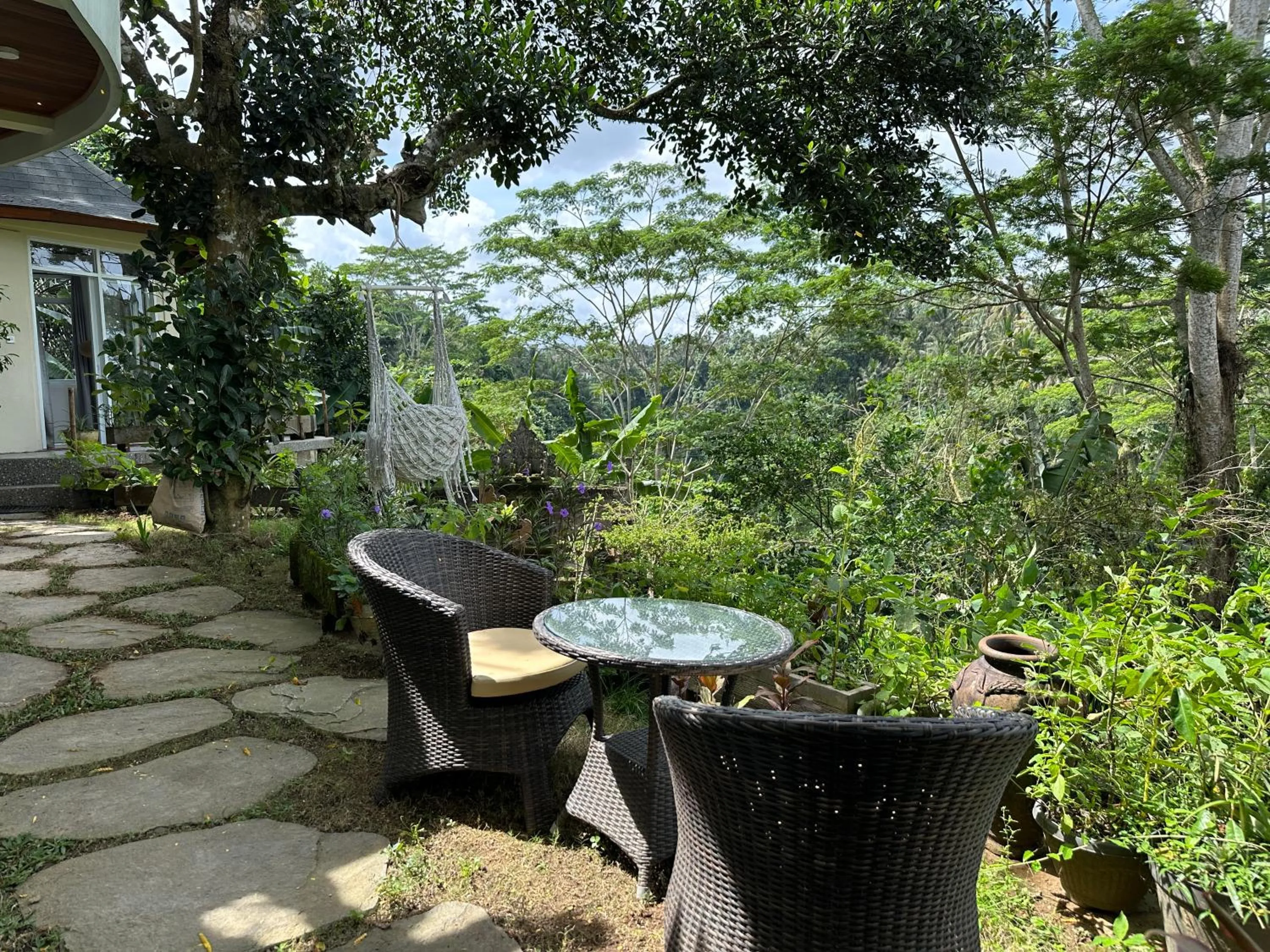 Patio in Tirta Asri Ubud Villa