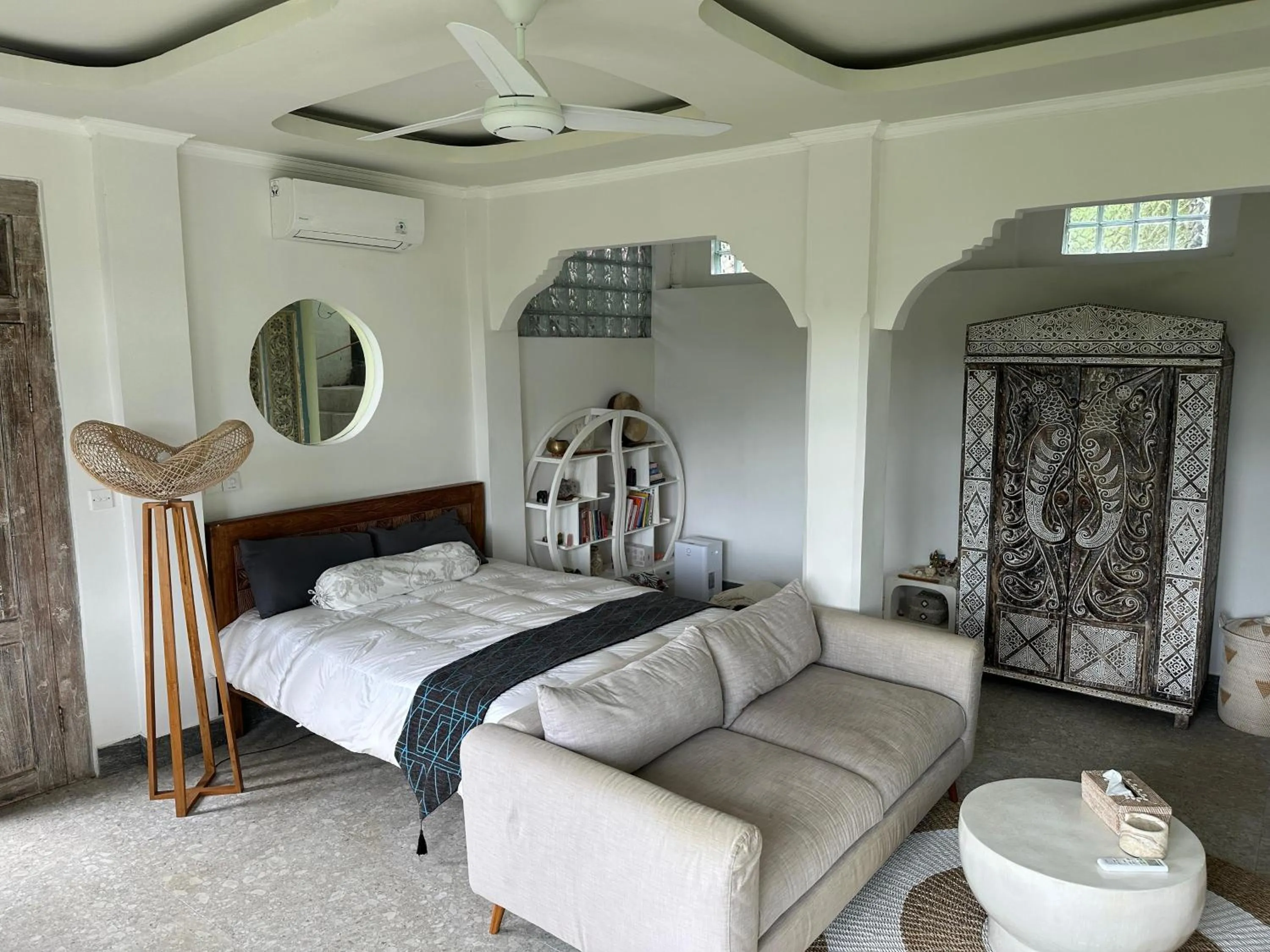 Bed in Tirta Asri Ubud Villa